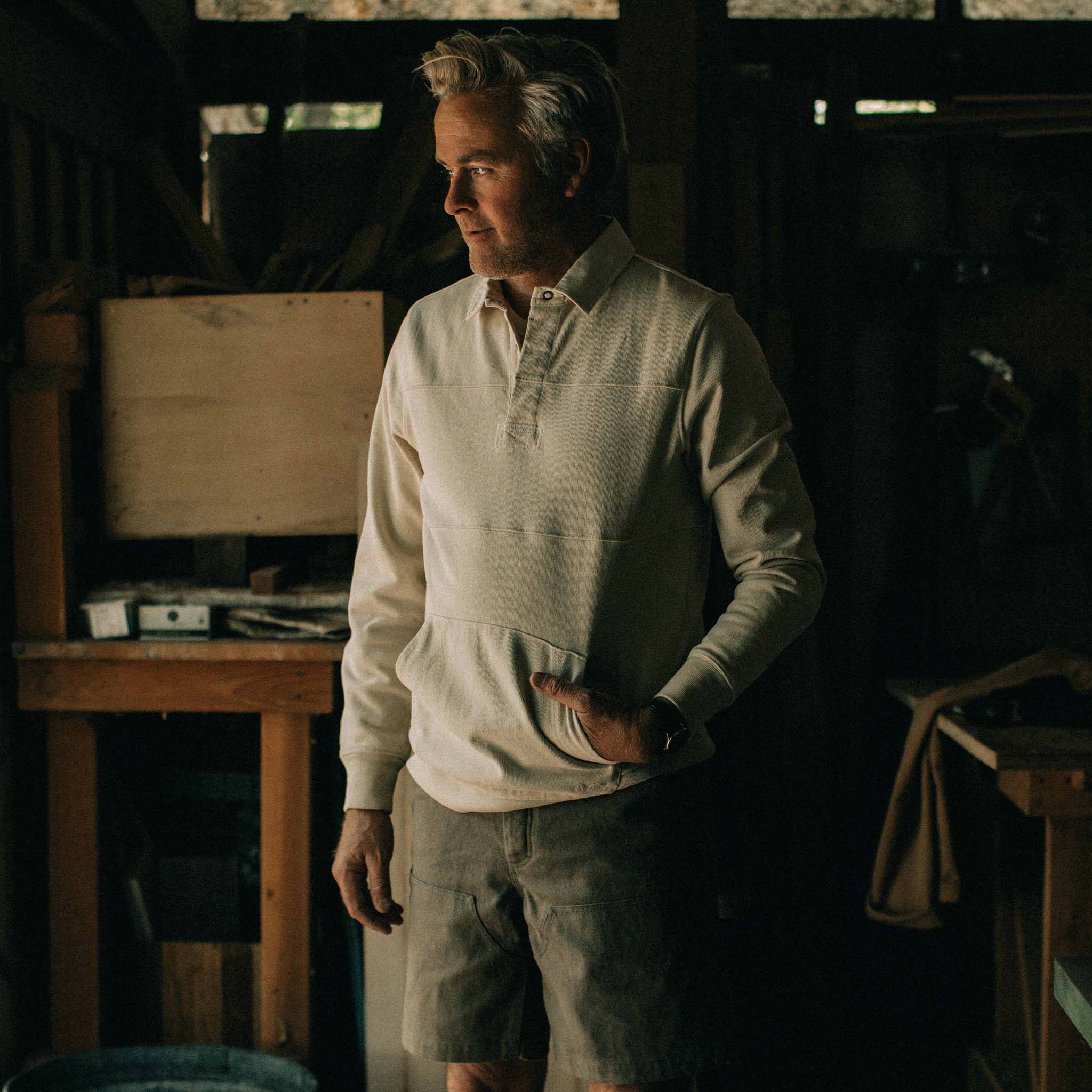 The Turnover Shirt in Washed Natural - Image 5