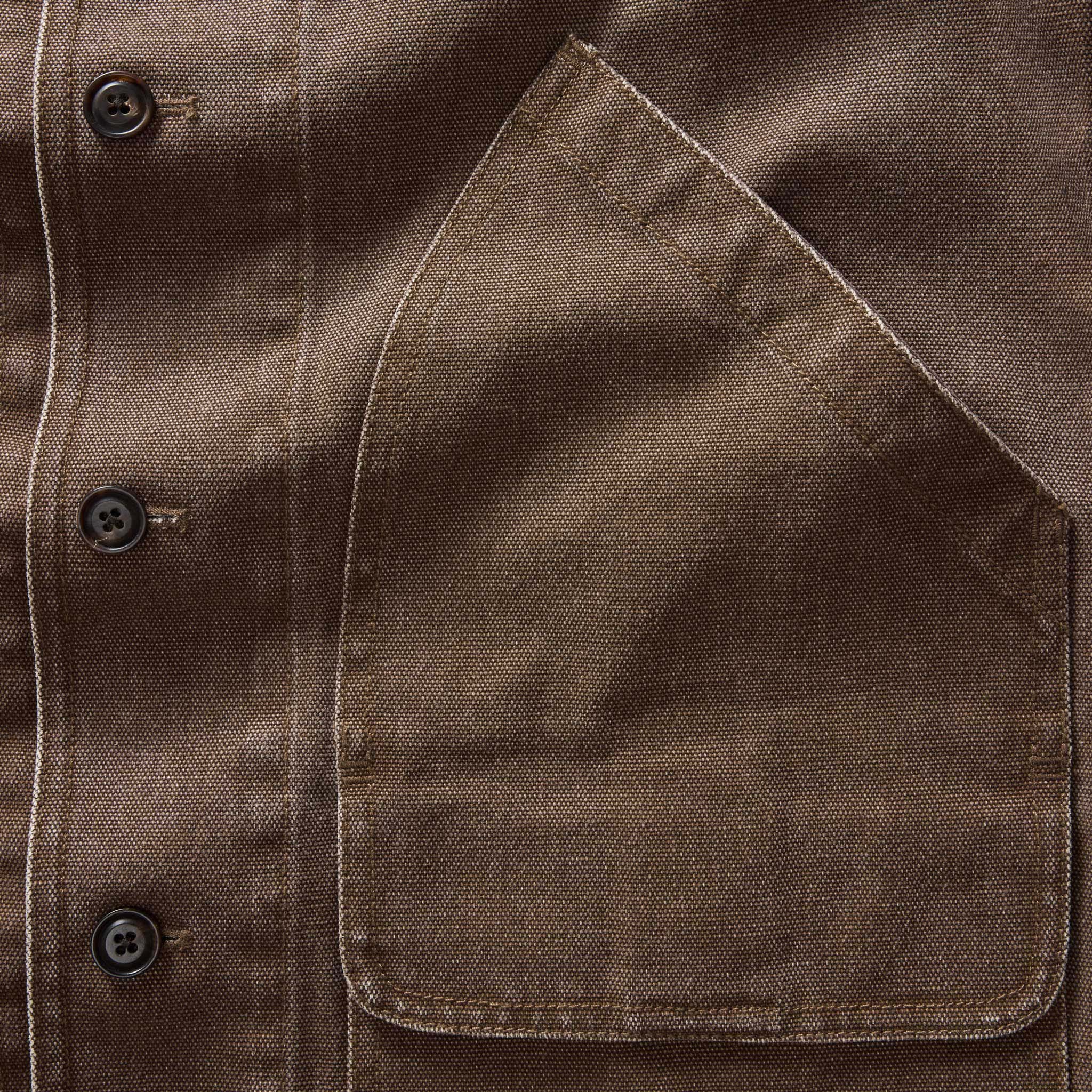 The Upland Jacket in Aged Penny Chipped Canvas - Image 6