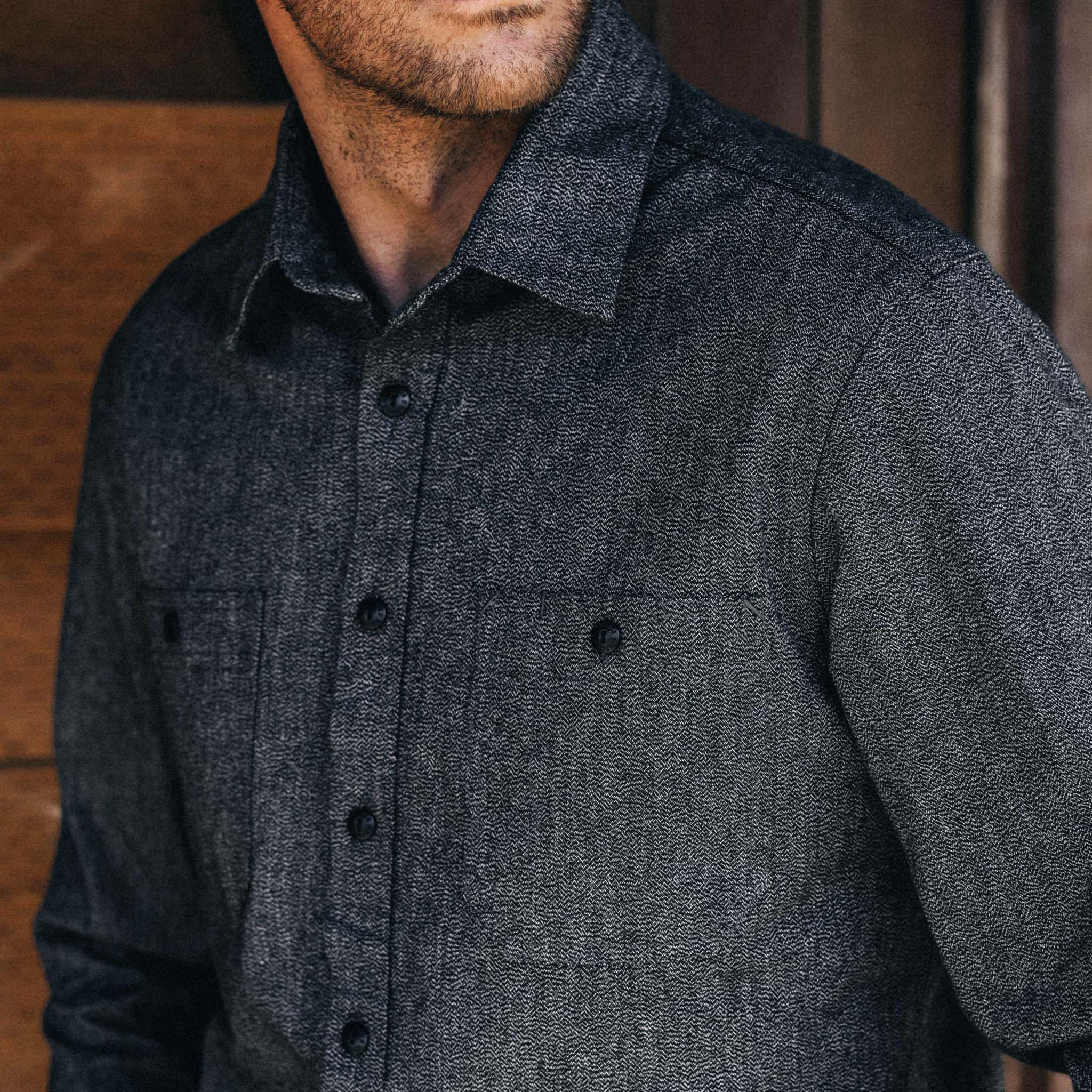 The Utility Shirt in Ash Jaspe - Image 3