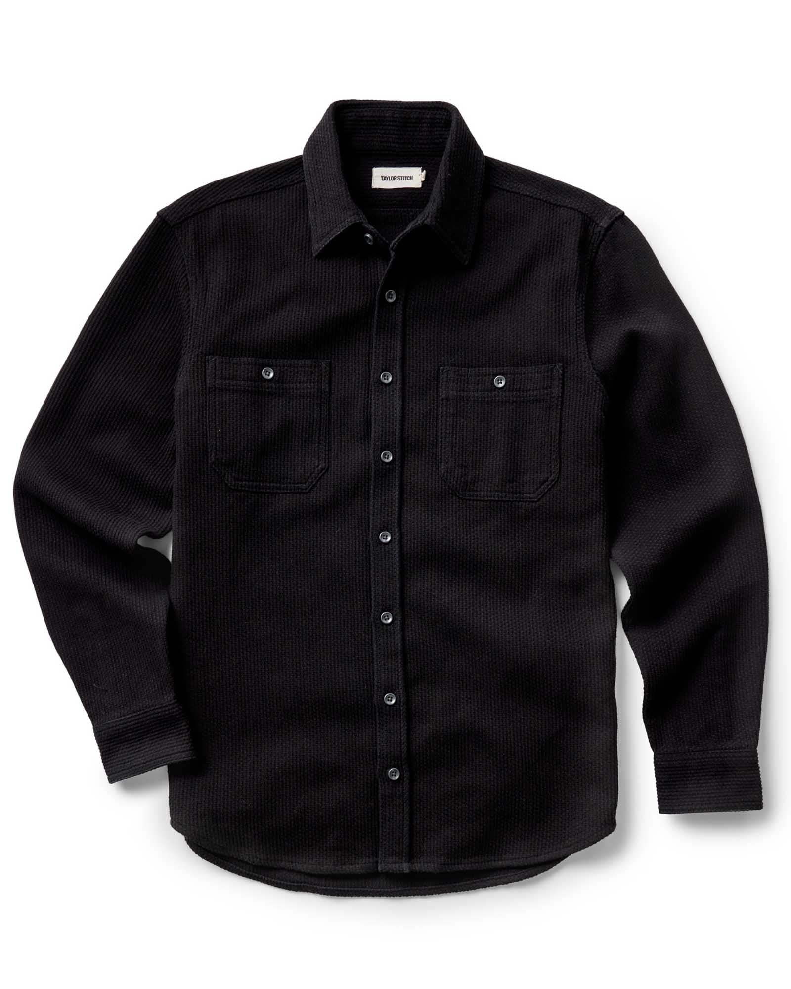 The Utility Shirt in Black Indigo Sashiko - Image 8