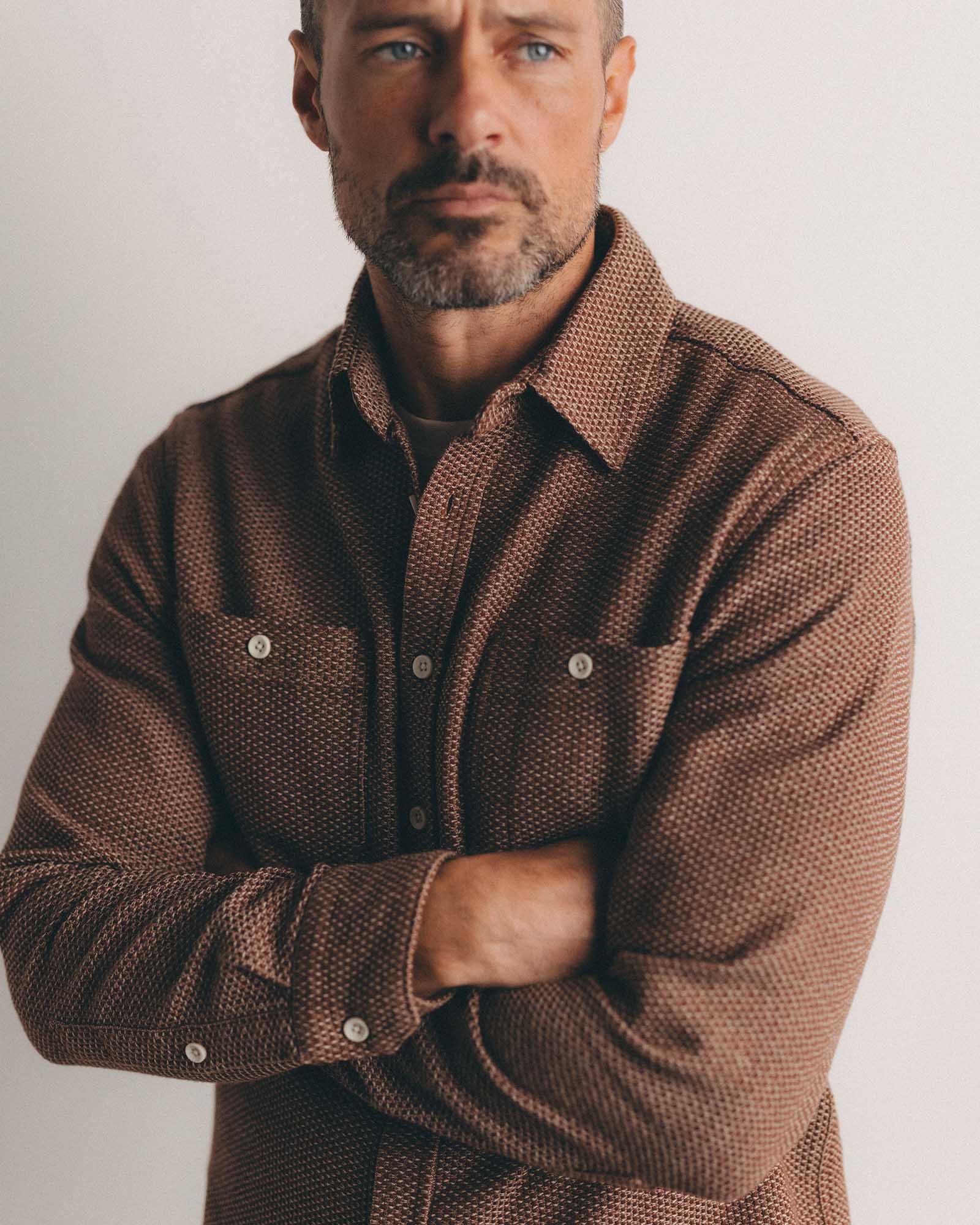 The Utility Shirt in Brick Sashiko - Image 2