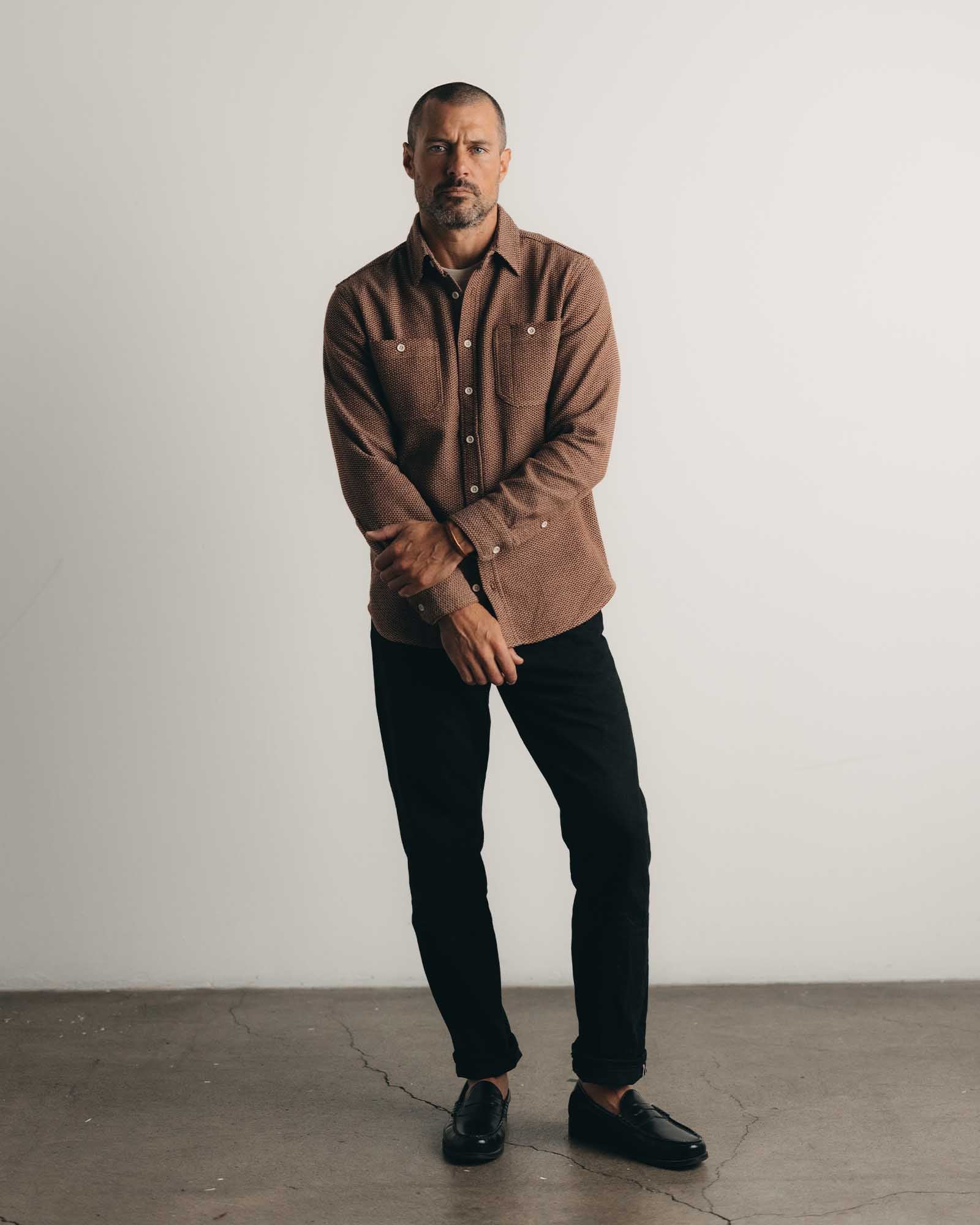The Utility Shirt in Brick Sashiko - Image 3