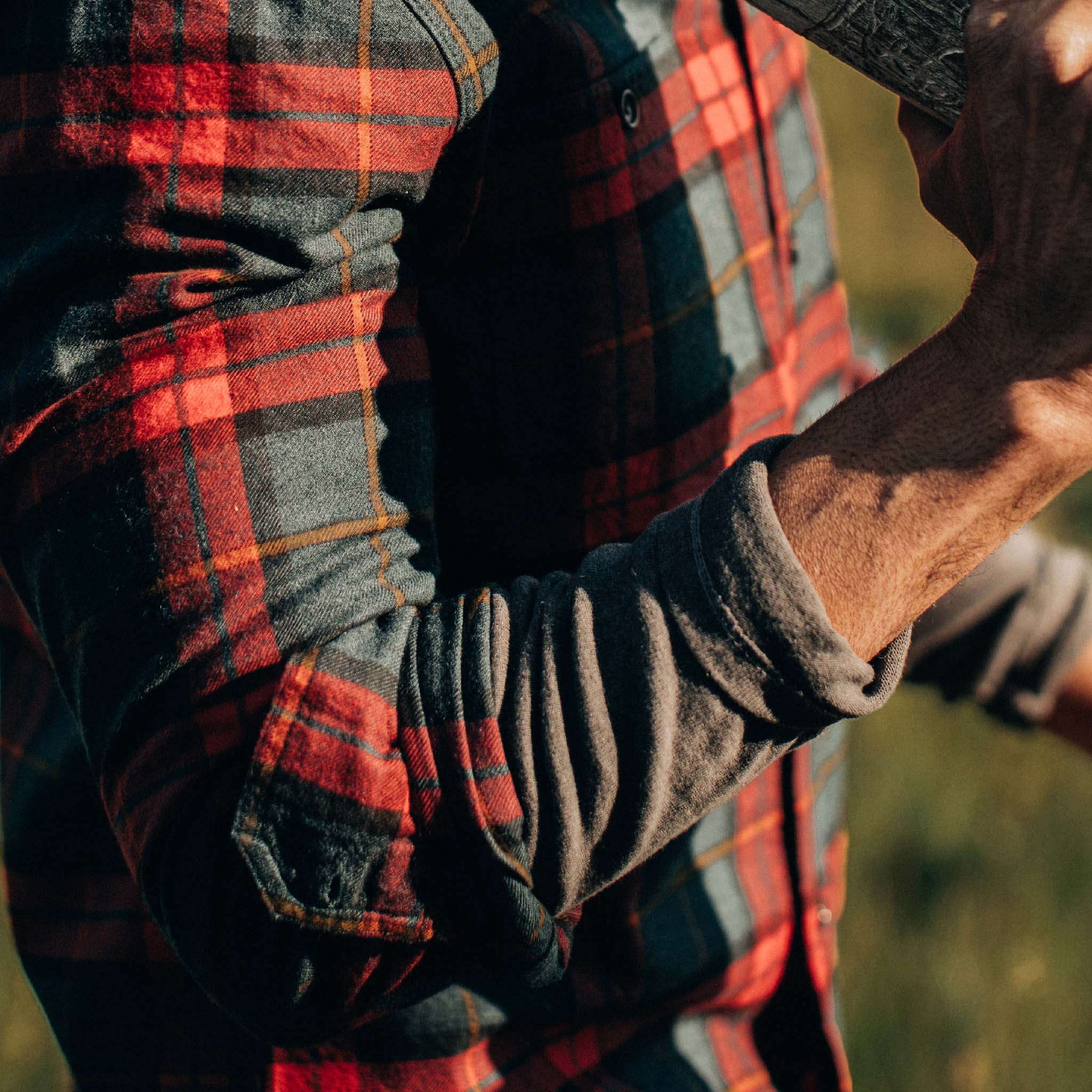 The Utility Shirt in Brushed Red Plaid - Image 4