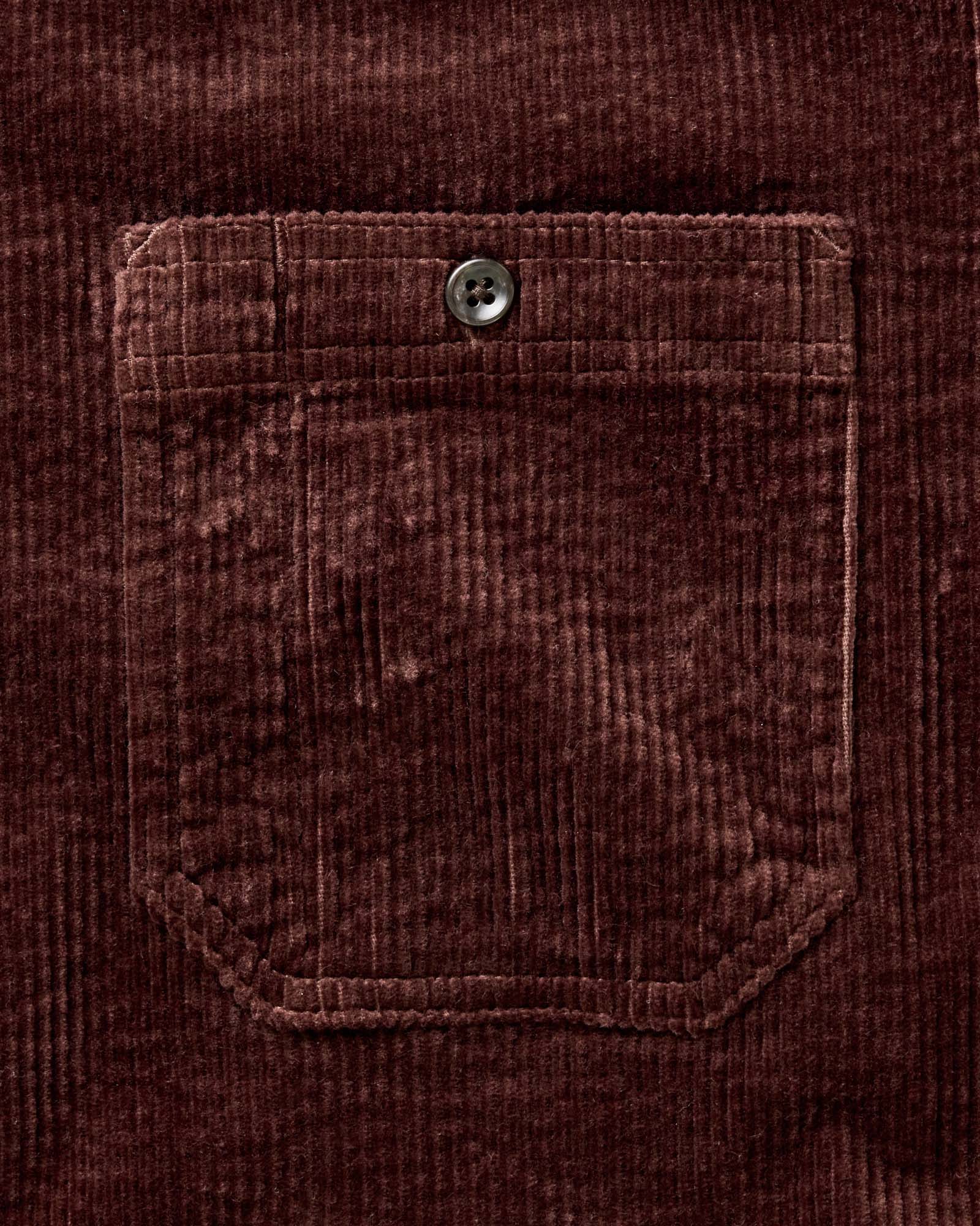 The Utility Shirt in Burgundy Corduroy - Image 9