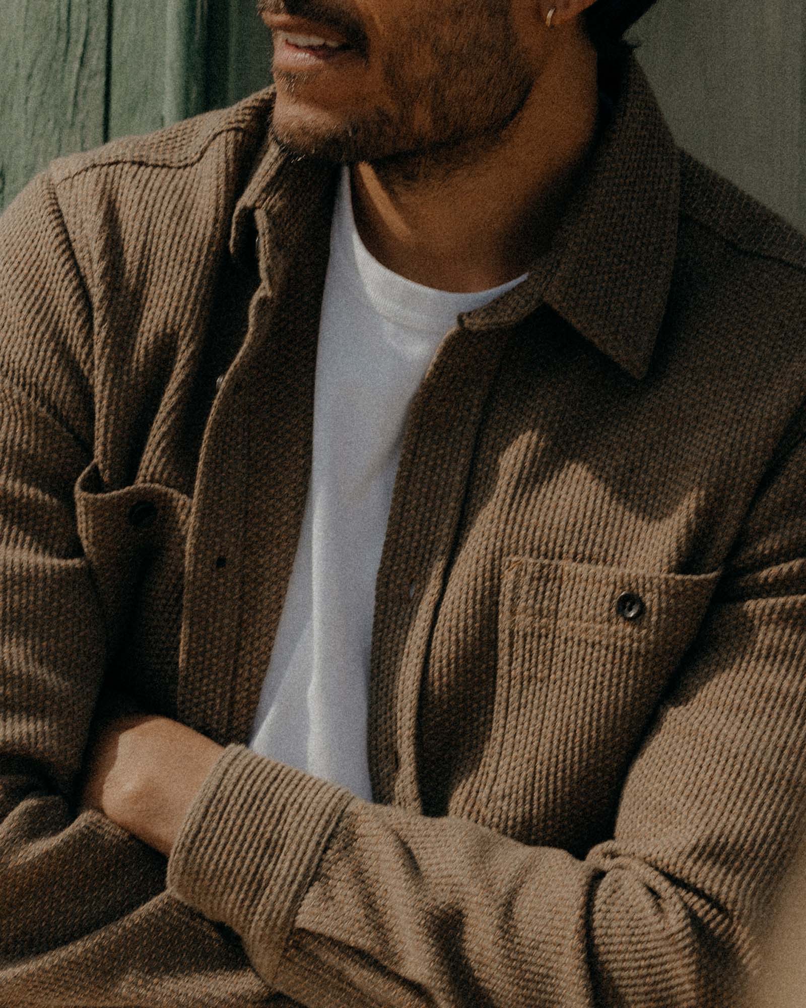The Utility Shirt in Cypress Sashiko - Image 3