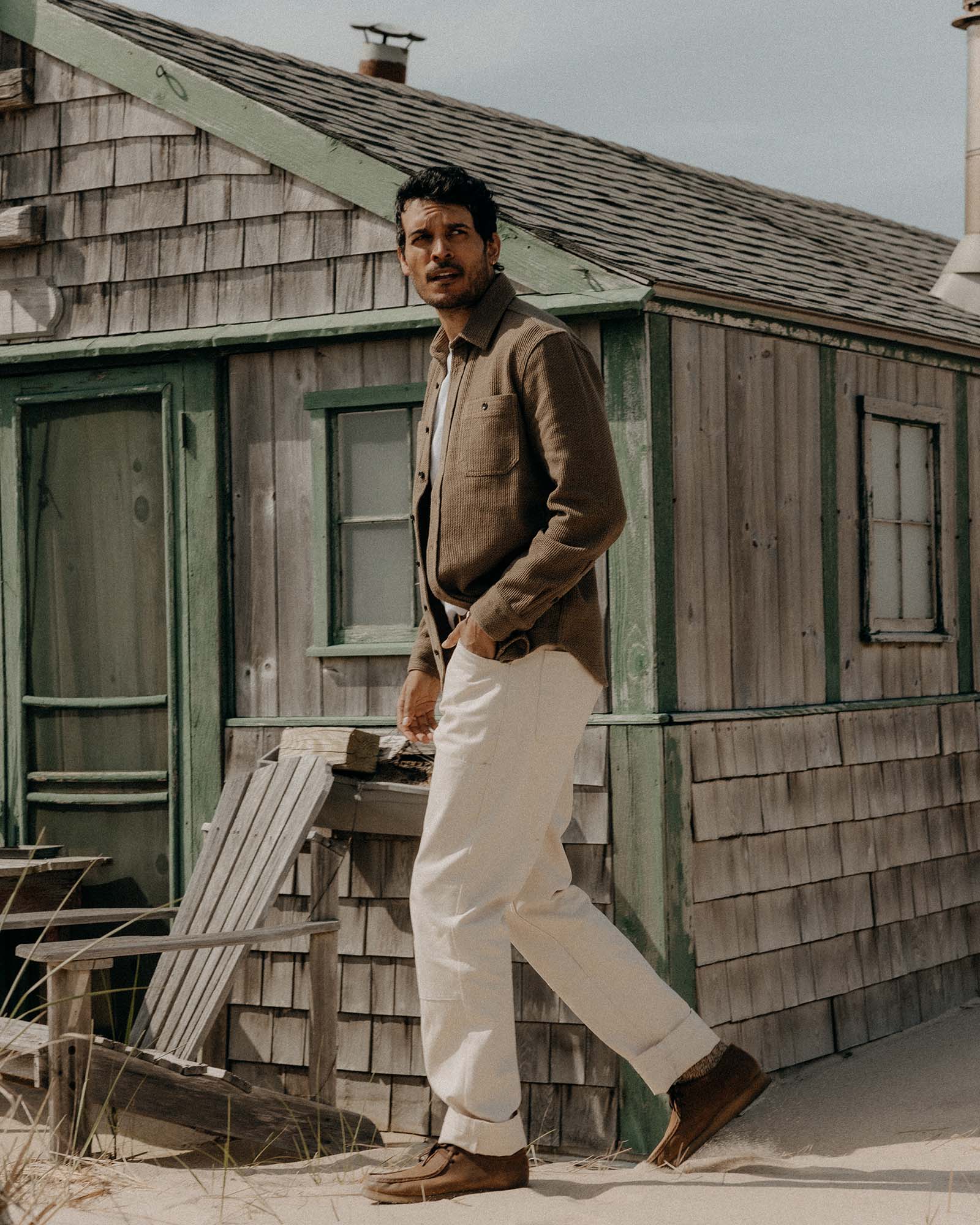The Utility Shirt in Cypress Sashiko - Image 4