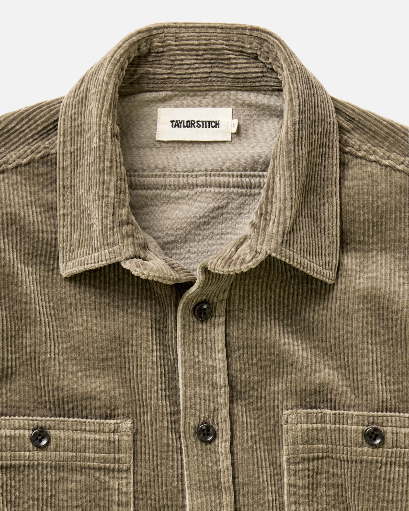 The Utility Shirt in Fatigue Olive Corduroy - Image 7