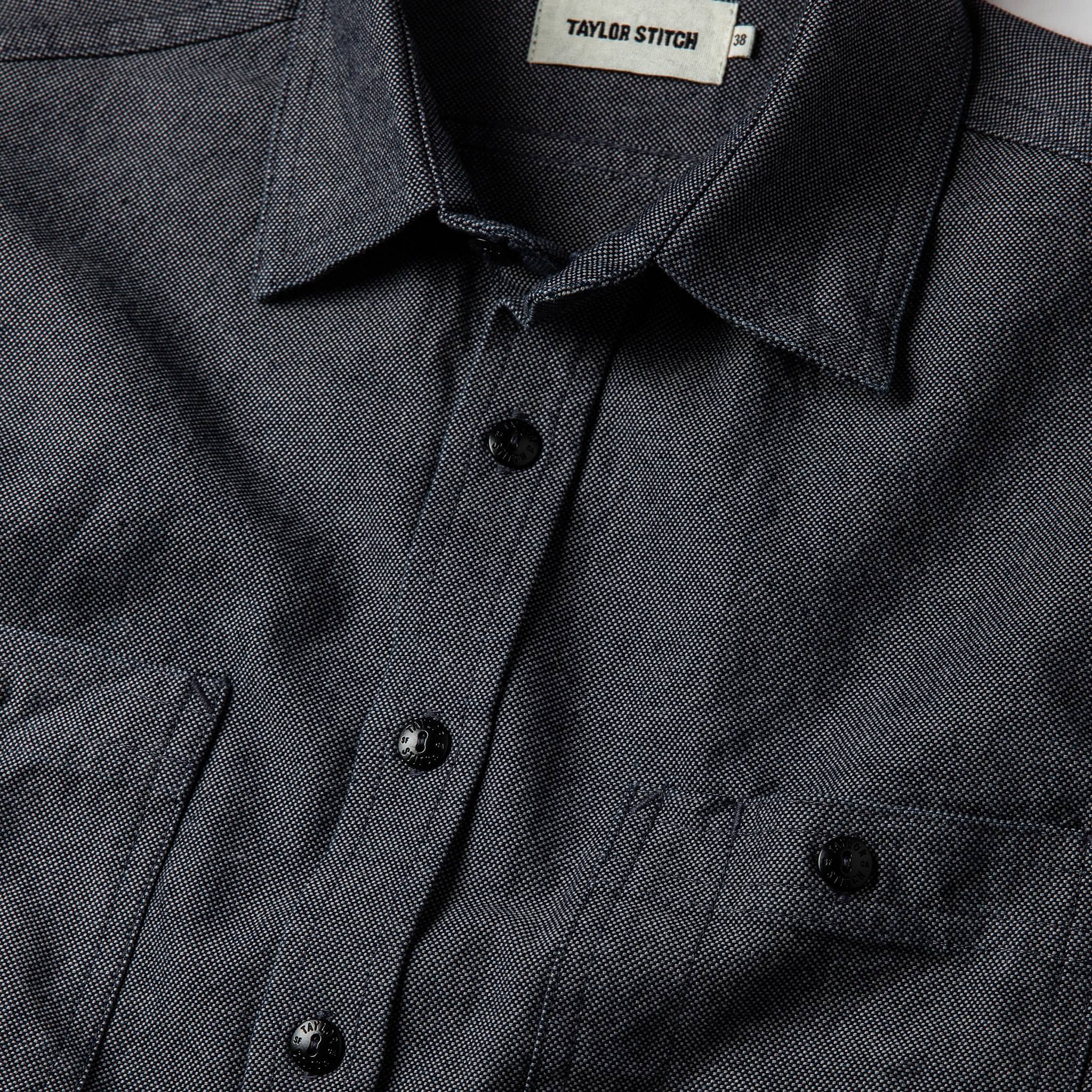 The Utility Shirt in Indigo Crosshatch - Image 7