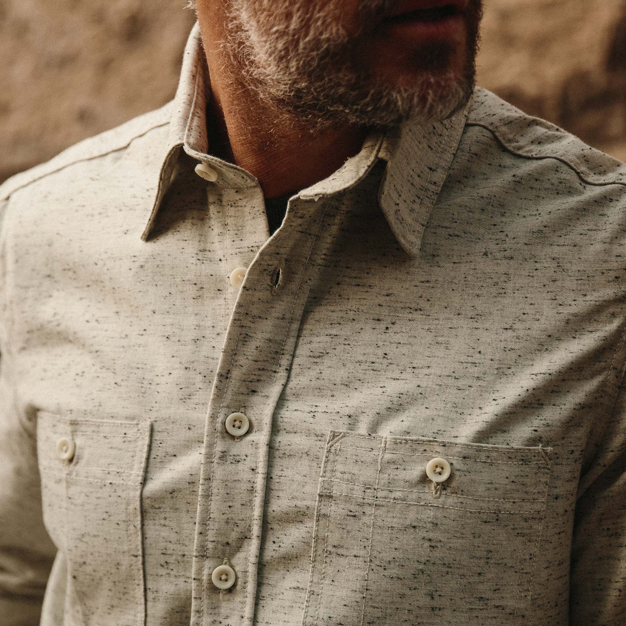 The Utility Shirt in Japanese Kuroki Natural Nep - Image 3