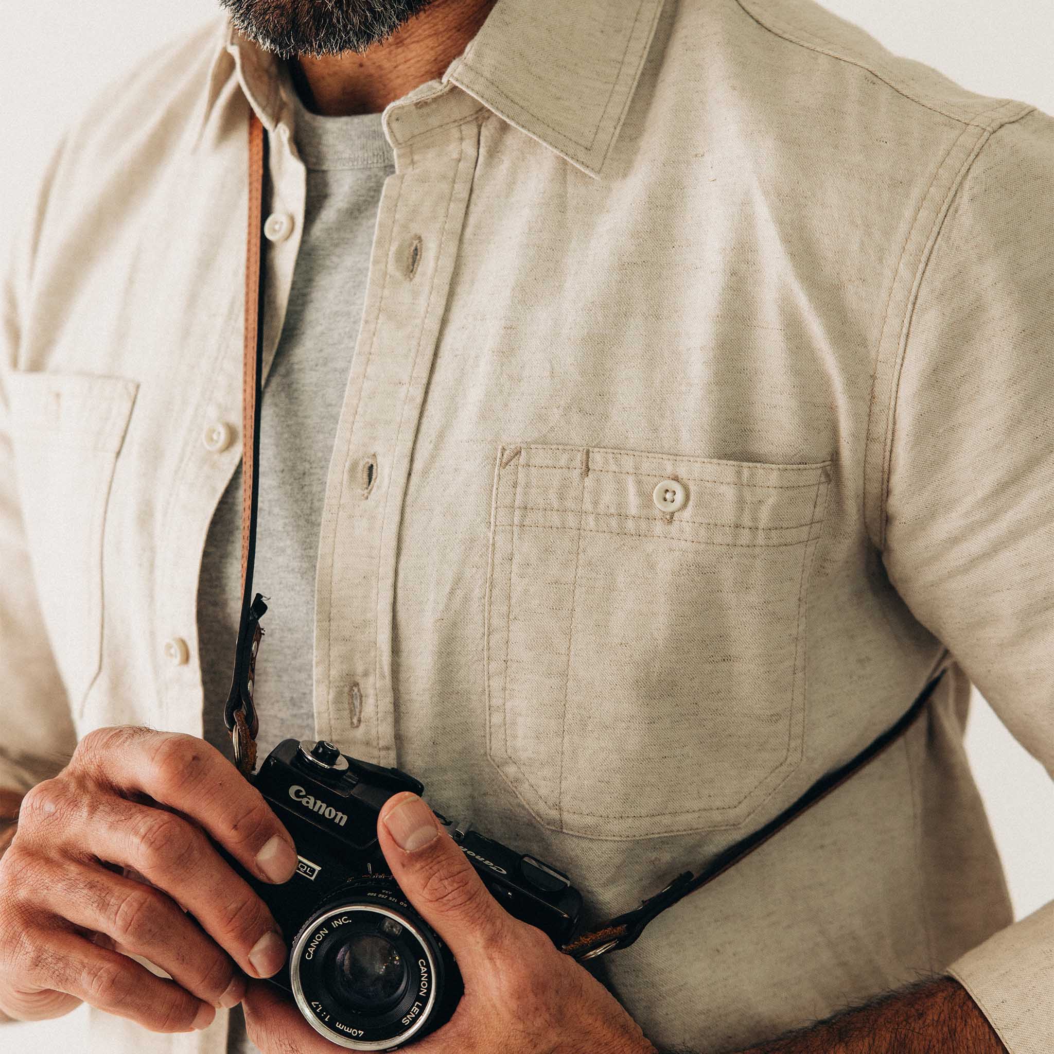 The Utility Shirt in Natural Nep - Image 3
