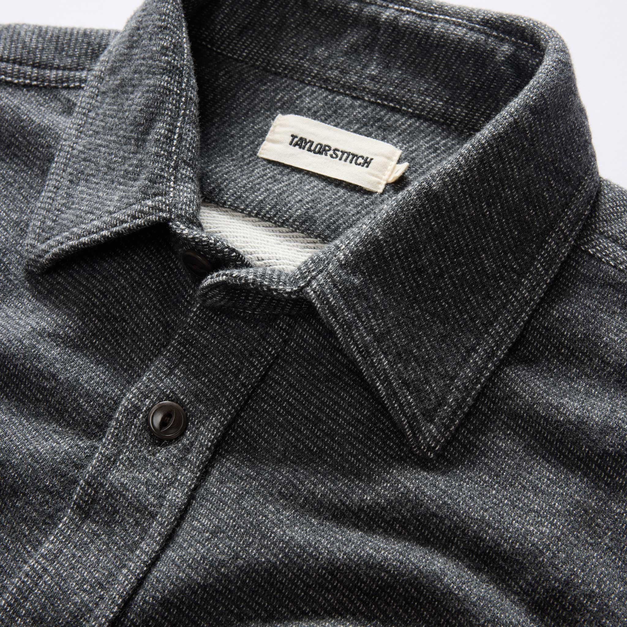 The Utility Shirt in Navy French Terry Twill Knit - Image 6