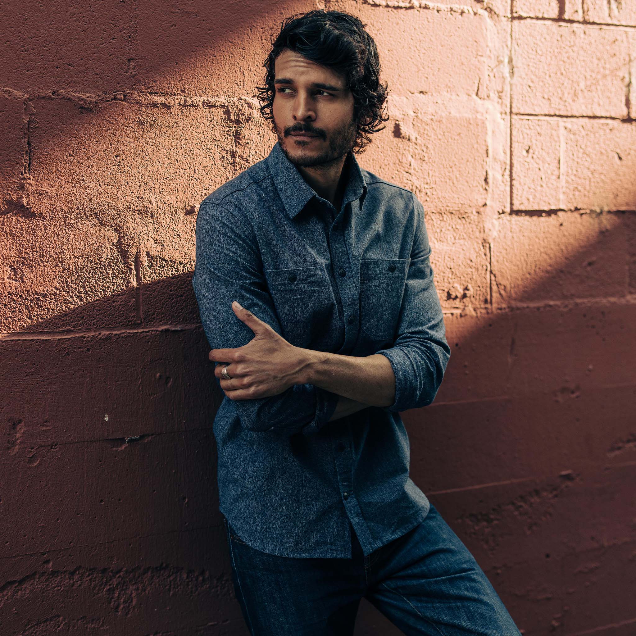 The Utility Shirt in Navy Jaspe - Image 2