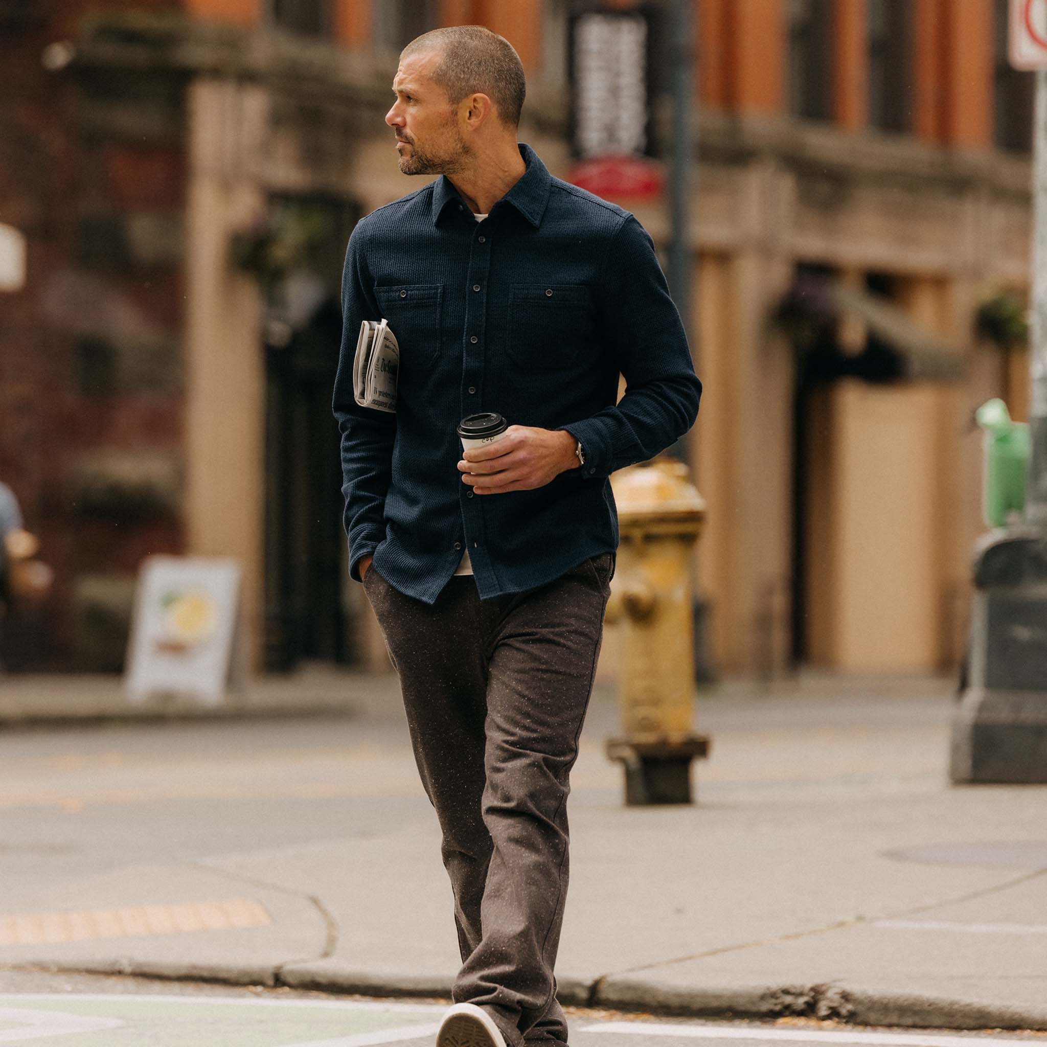 The Utility Shirt in Navy Sashiko - Image 3