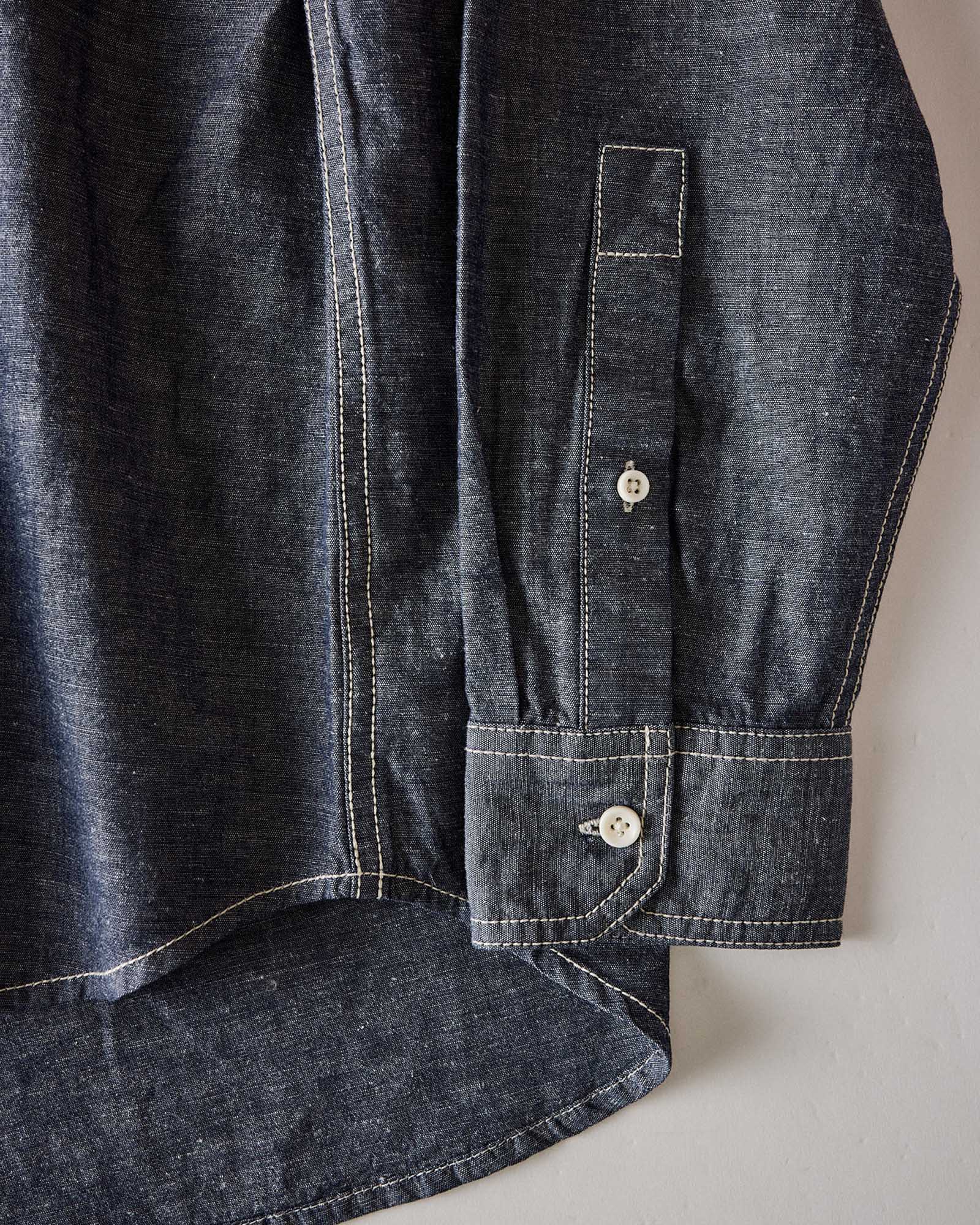 The Utility Shirt in Rinsed Indigo Nep - Image 8