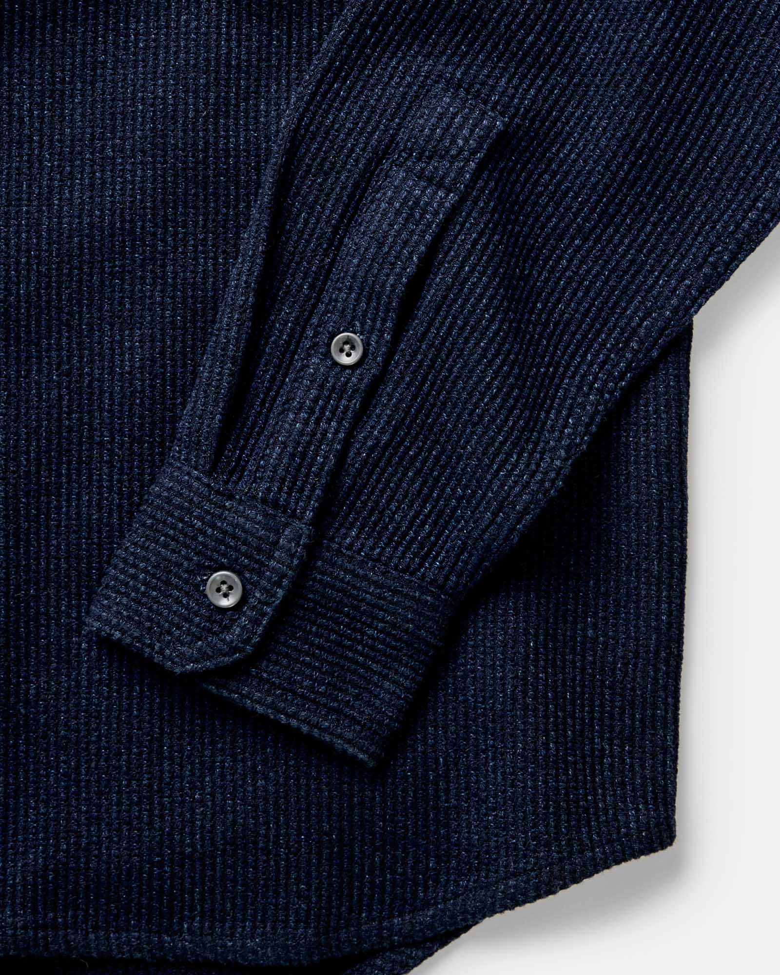 The Utility Shirt in Rinsed Indigo Sashiko - Image 6