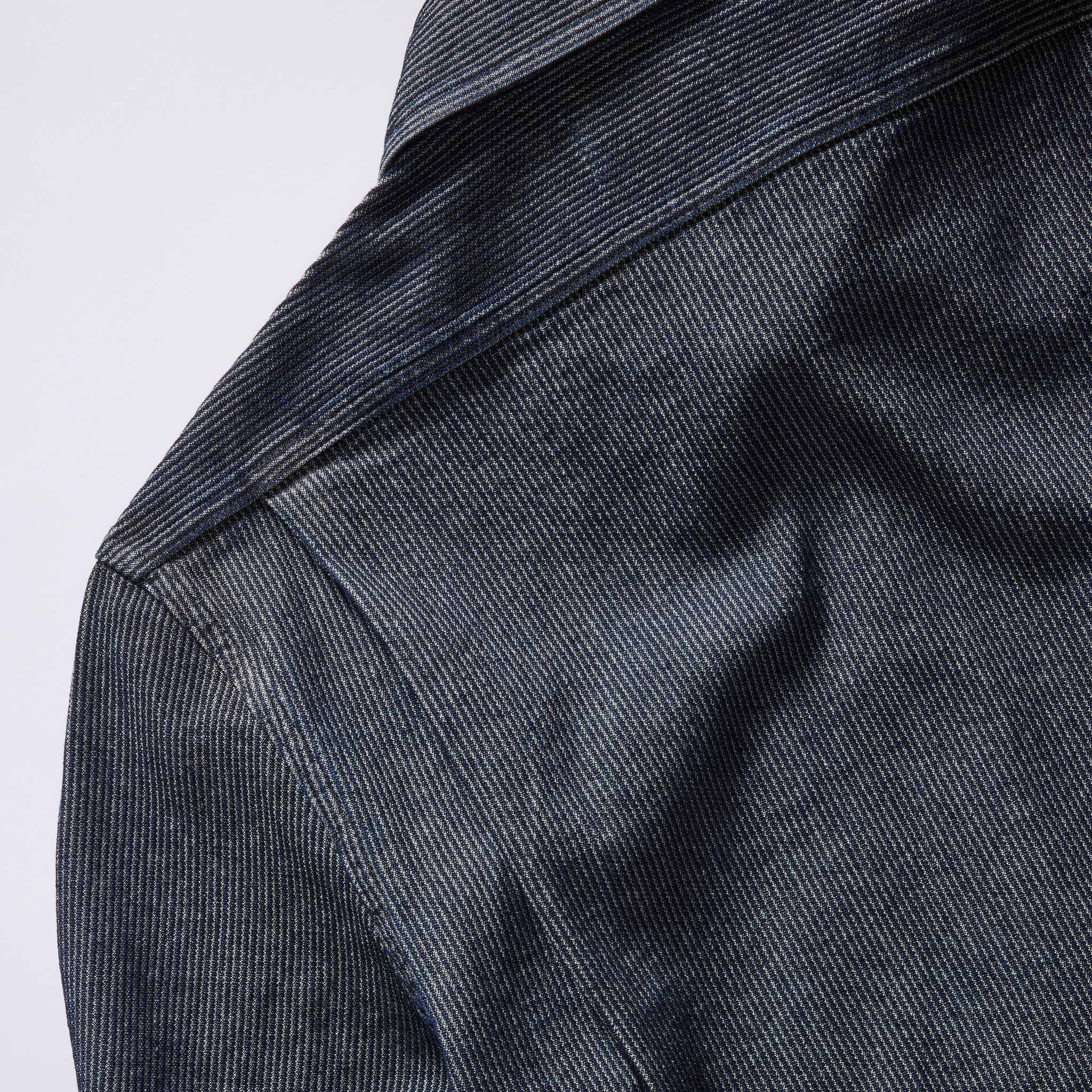 The Utility Shirt in Rinsed Indigo Stripe - Image 7