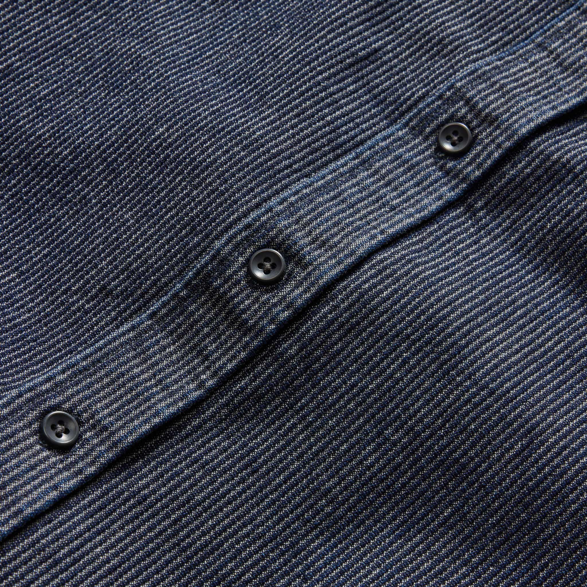 The Utility Shirt in Rinsed Indigo Stripe - Image 8