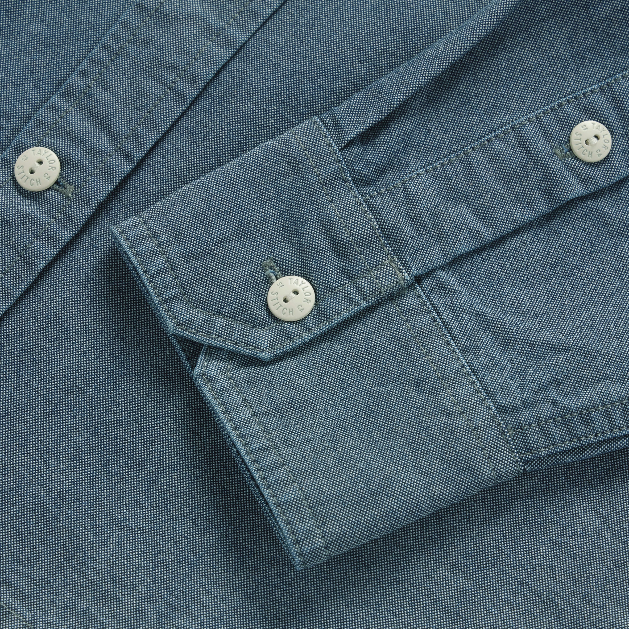 The Utility Shirt in Rinsed Selvage Chambray - Image 5