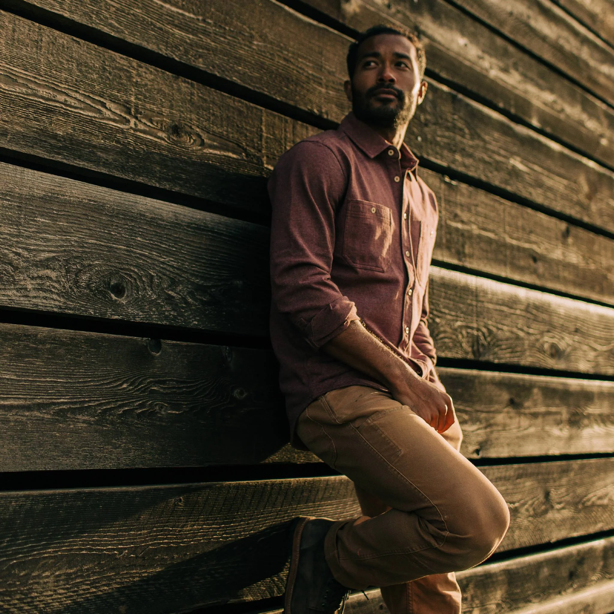 The Utility Shirt in Russet Heavy Bag - Image 2