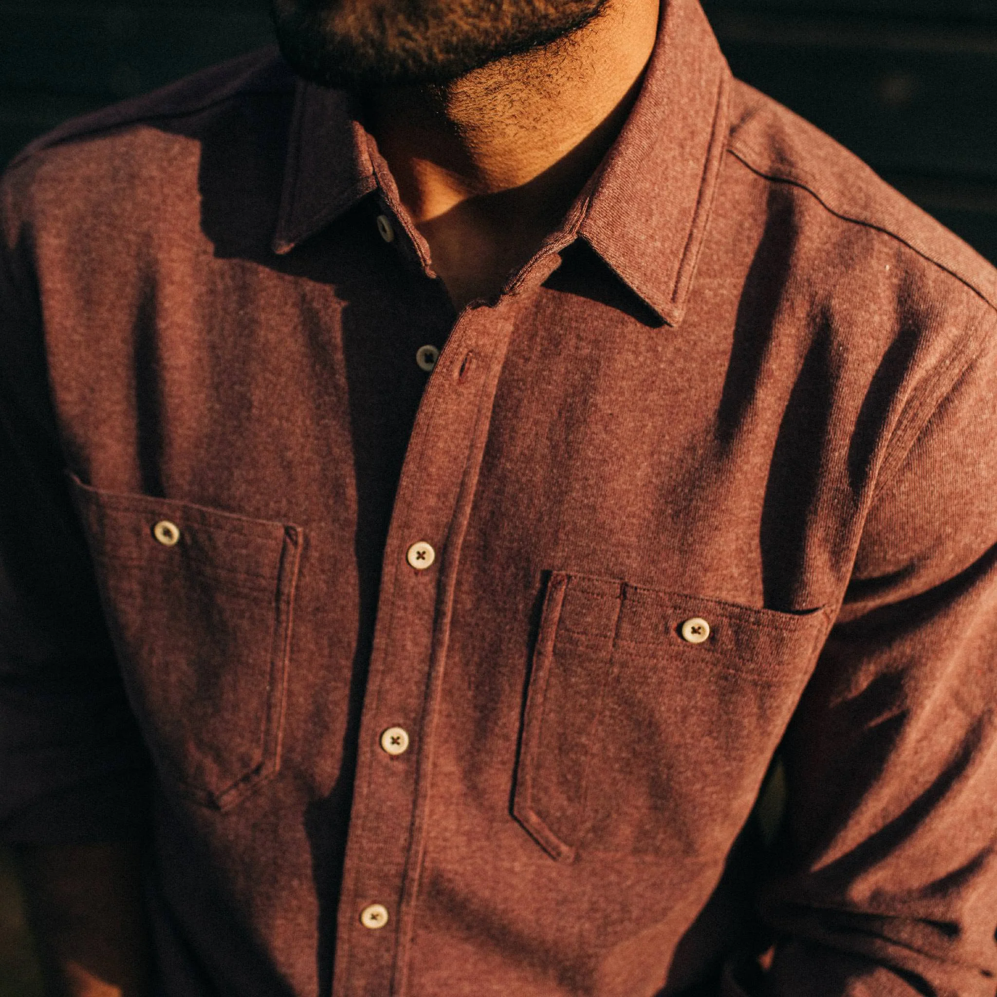 The Utility Shirt in Russet Heavy Bag - Image 3