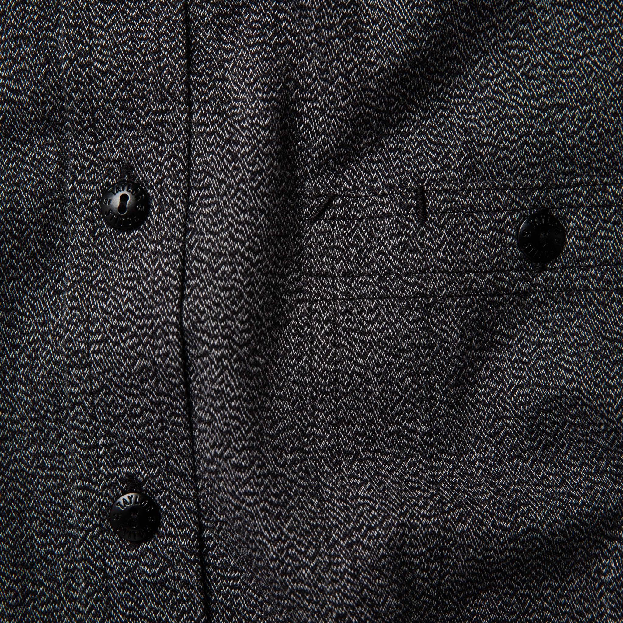 The Utility Shirt in Salt and Pepper Twill - Image 7