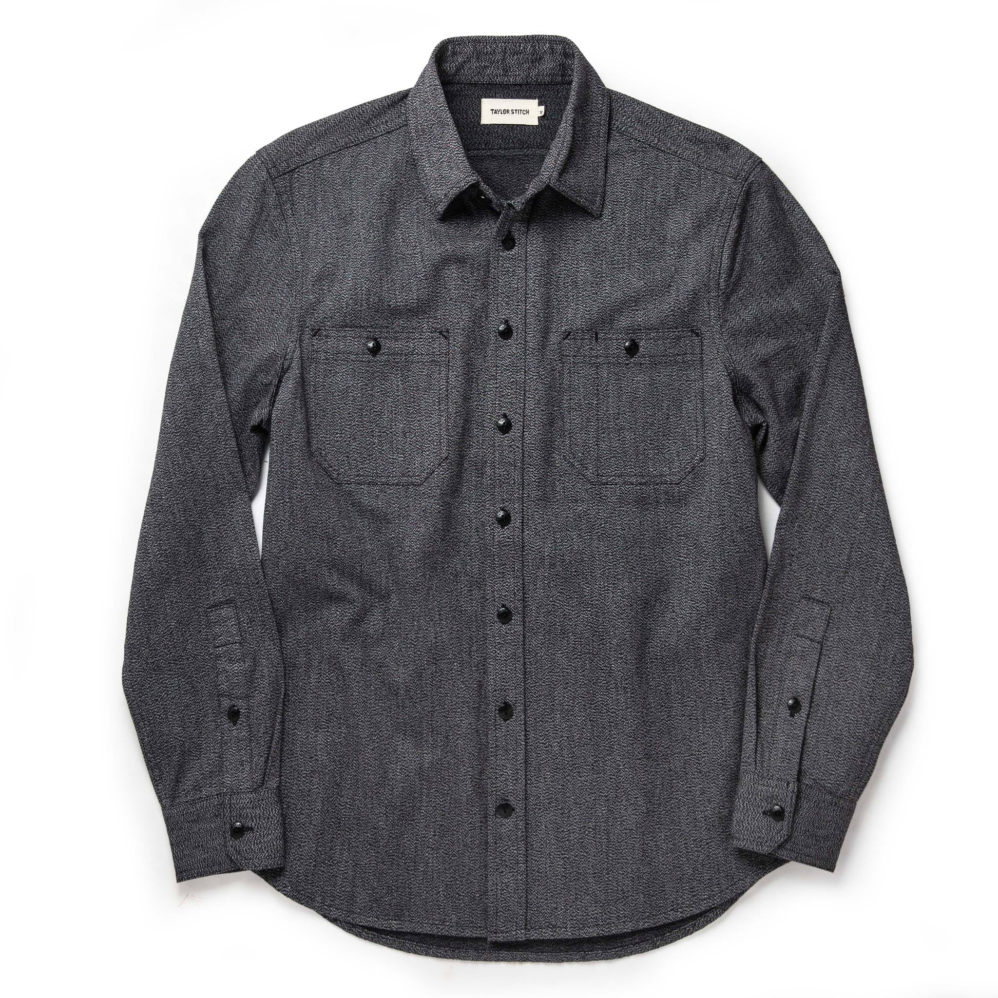 The Utility Shirt in Salt and Pepper Twill - Image 8