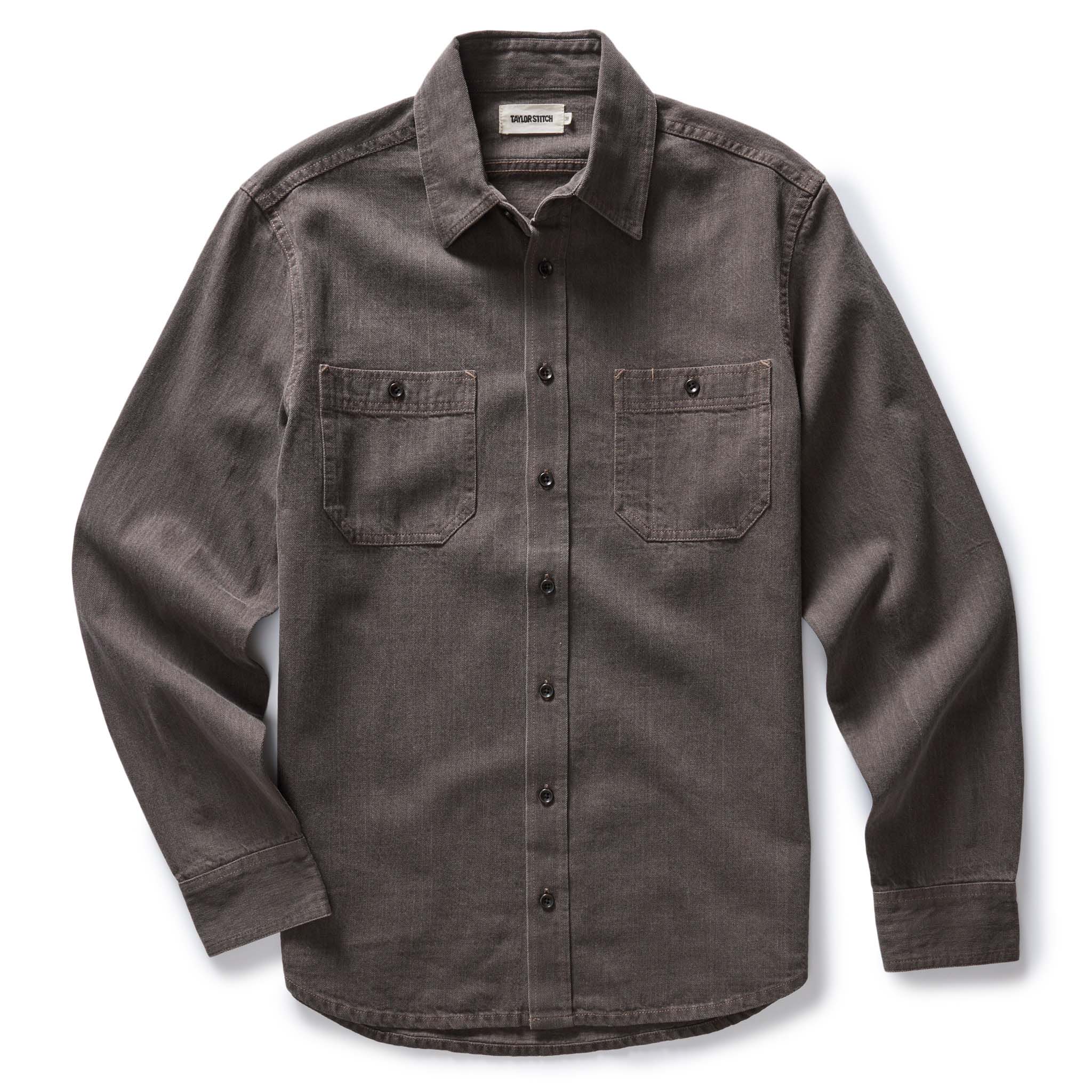 The Utility Shirt in Soil Selvedge Denim - Image 6