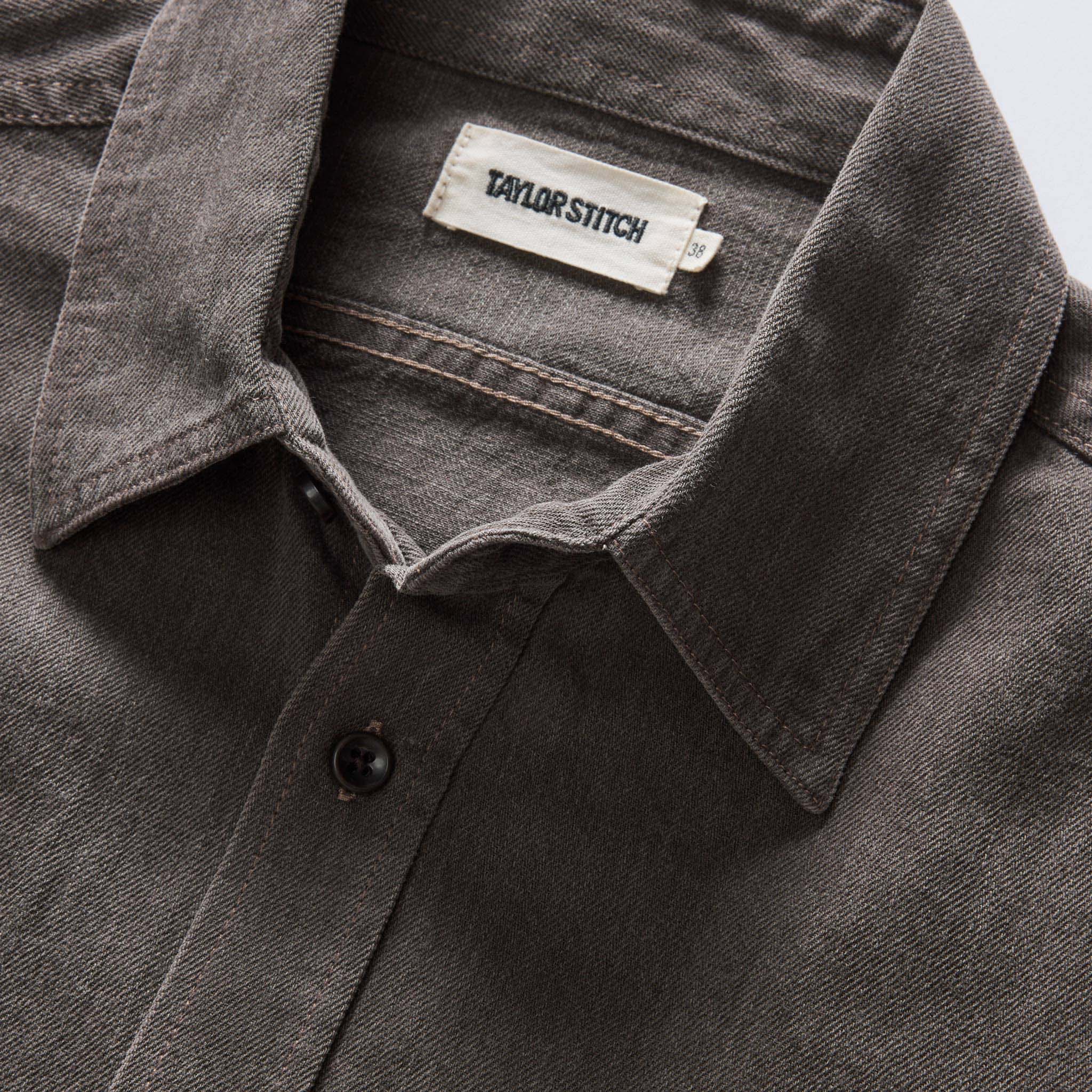 The Utility Shirt in Soil Selvedge Denim - Image 7