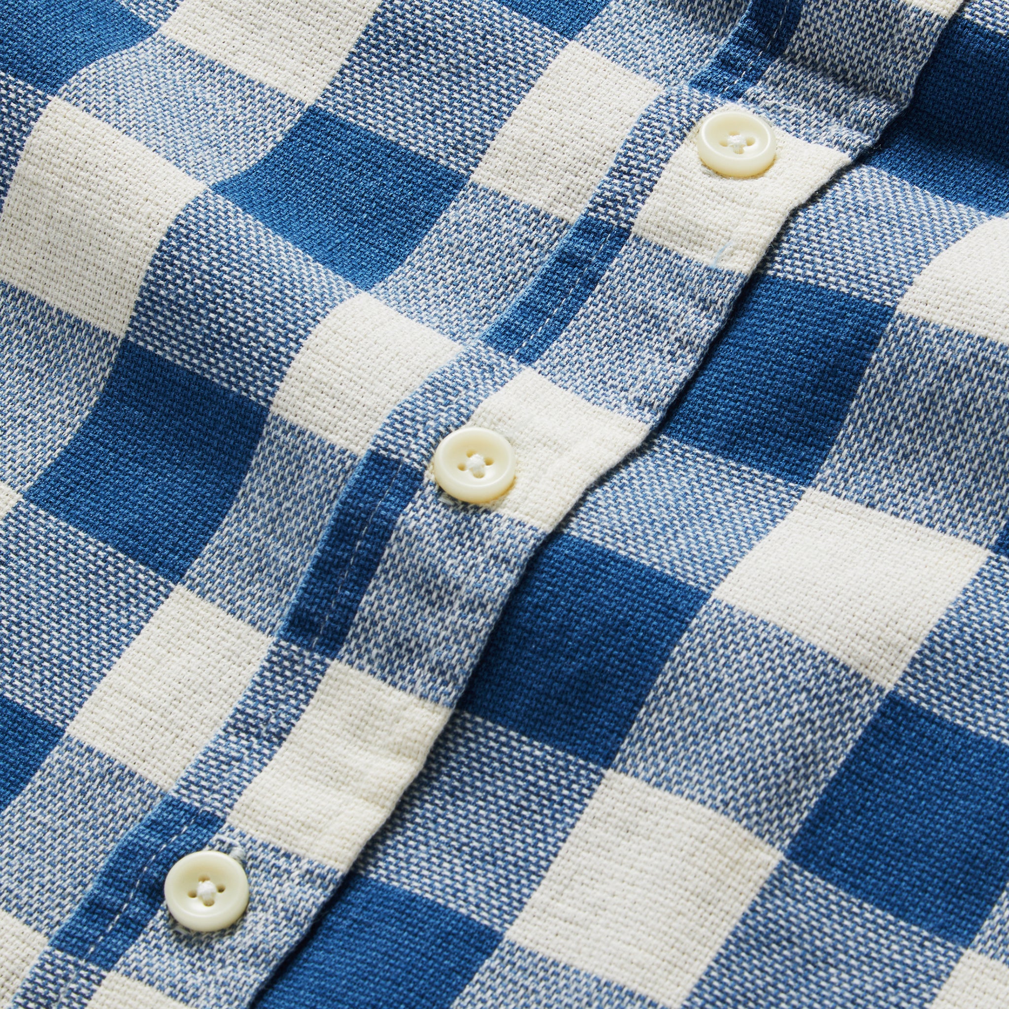 The Utility Shirt in Sun Bleached Indigo Check - Image 8