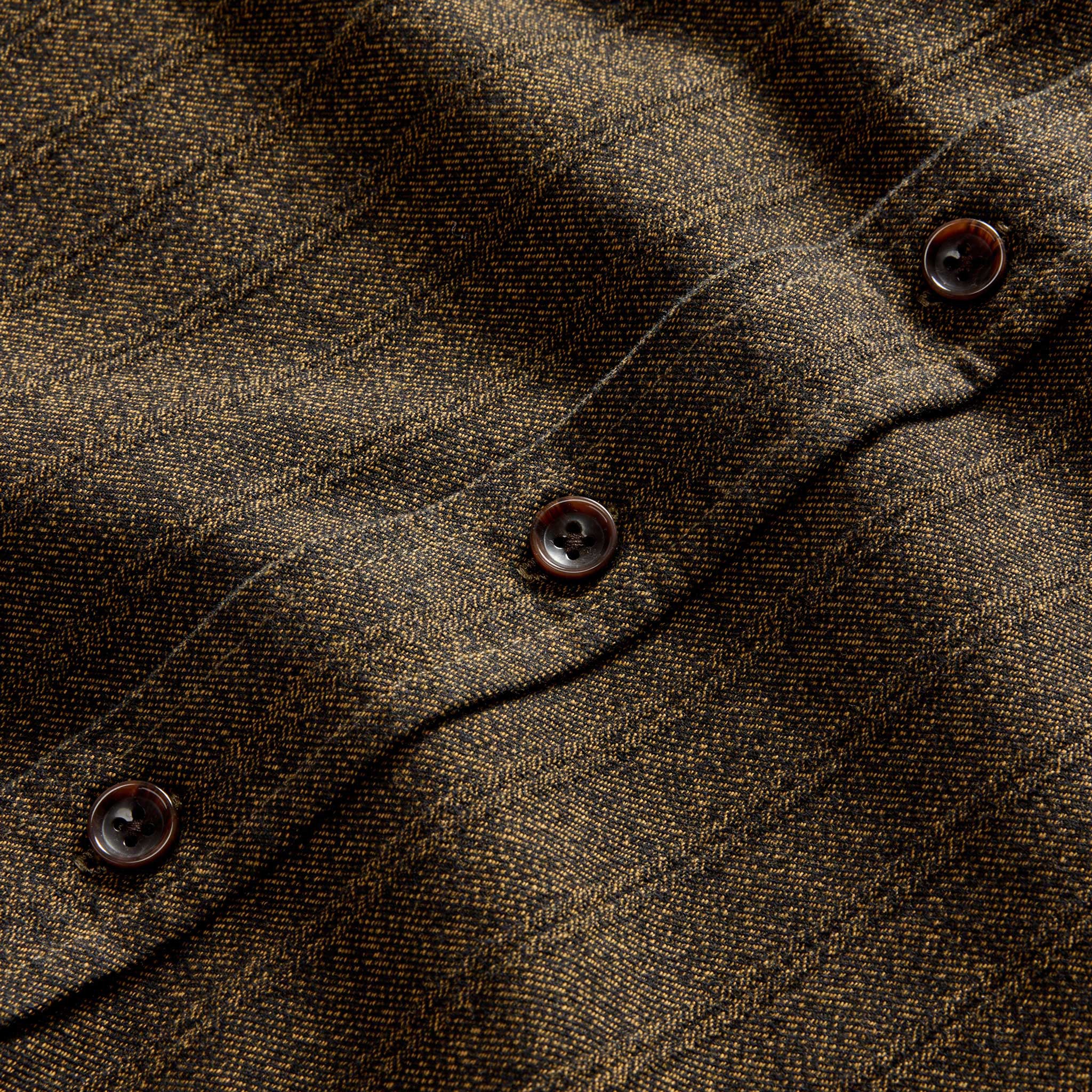 The Utility Shirt in Tarnished Brass Herringbone - Image 7