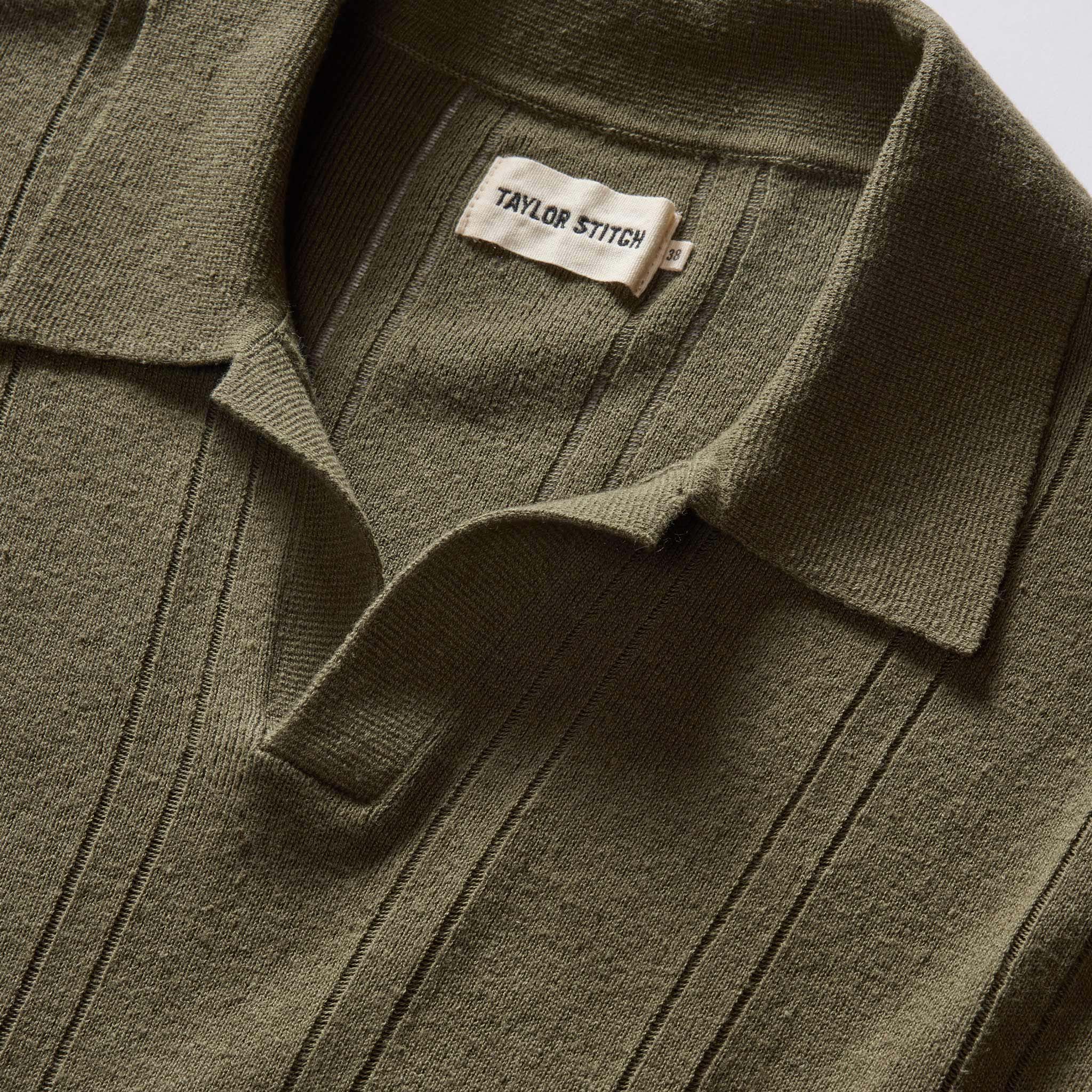 The Valencia Sweater Polo in Cilantro Rib - Image 6