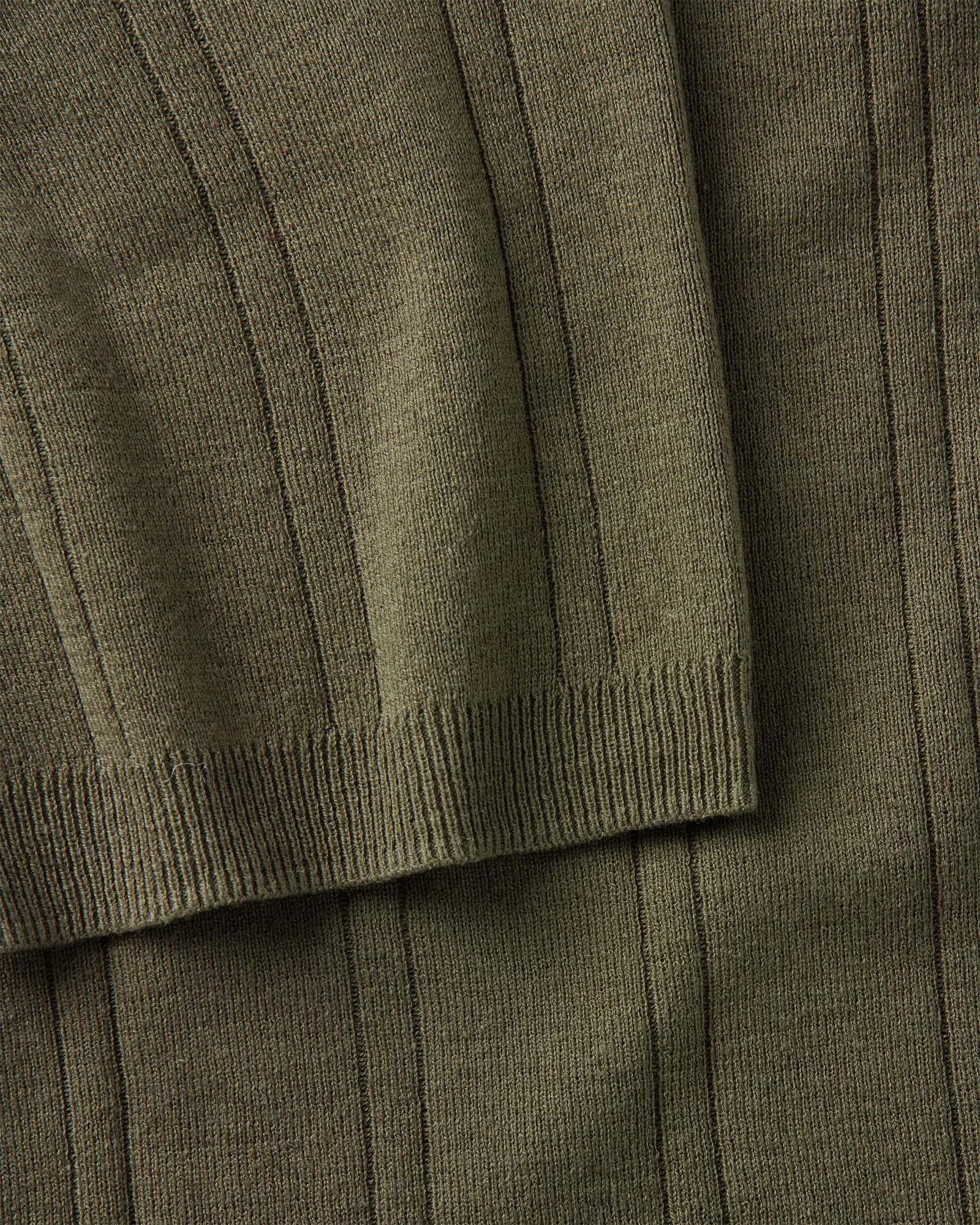 The Valencia Sweater Polo in Heather Cilantro Rib - Image 5