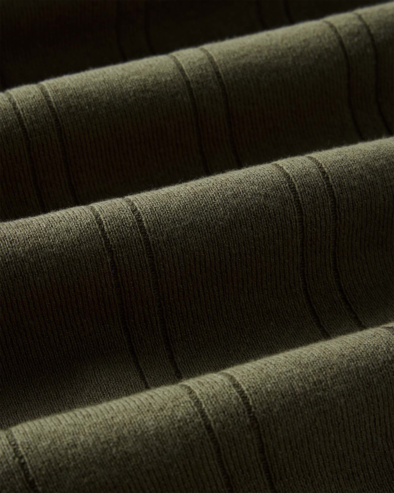 The Valencia Sweater Polo in Heather Cilantro Rib - Image 6