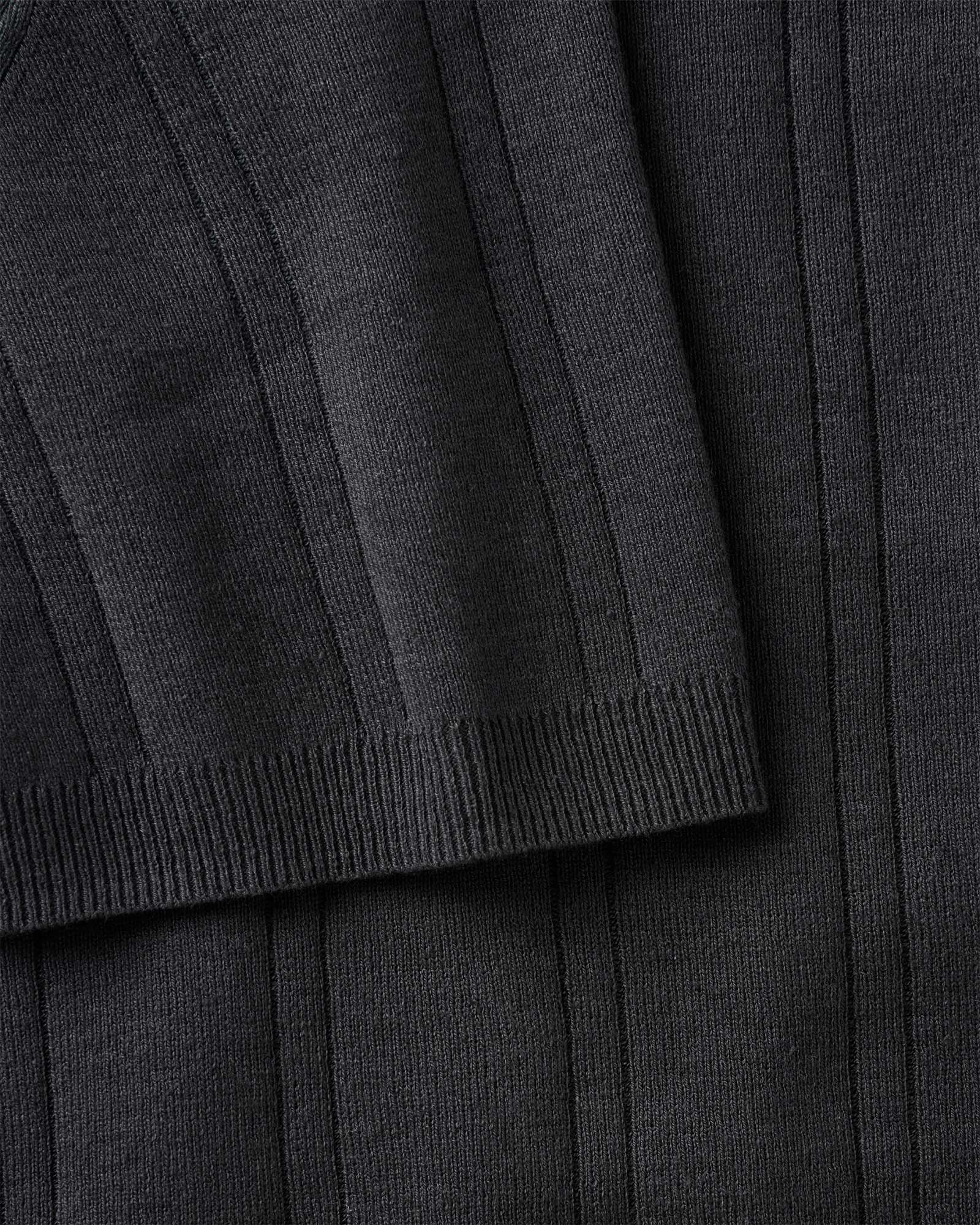The Valencia Sweater Polo in Heather Coal Rib - Image 5