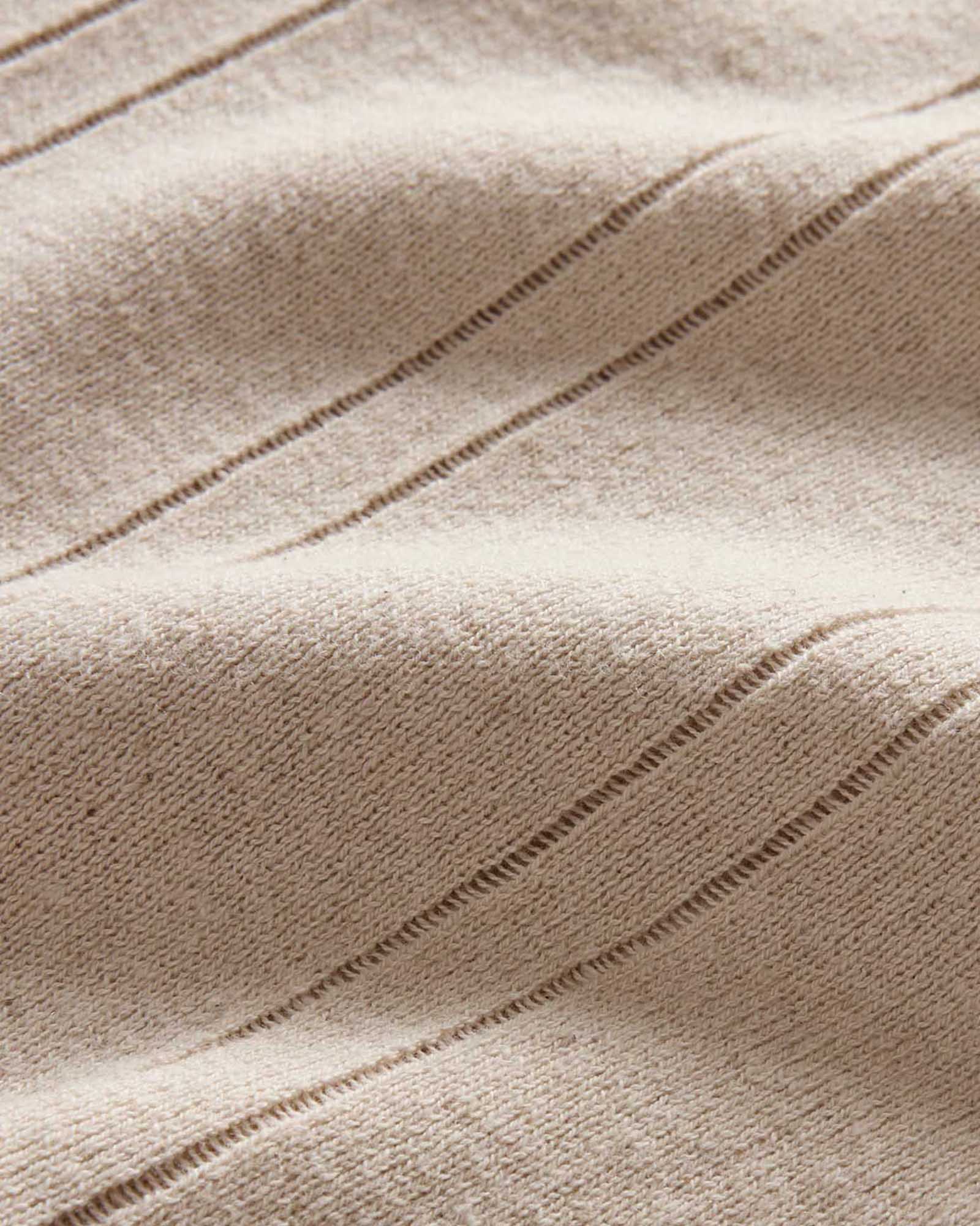 The Valencia Sweater Polo in Heather Oat Rib - Image 6