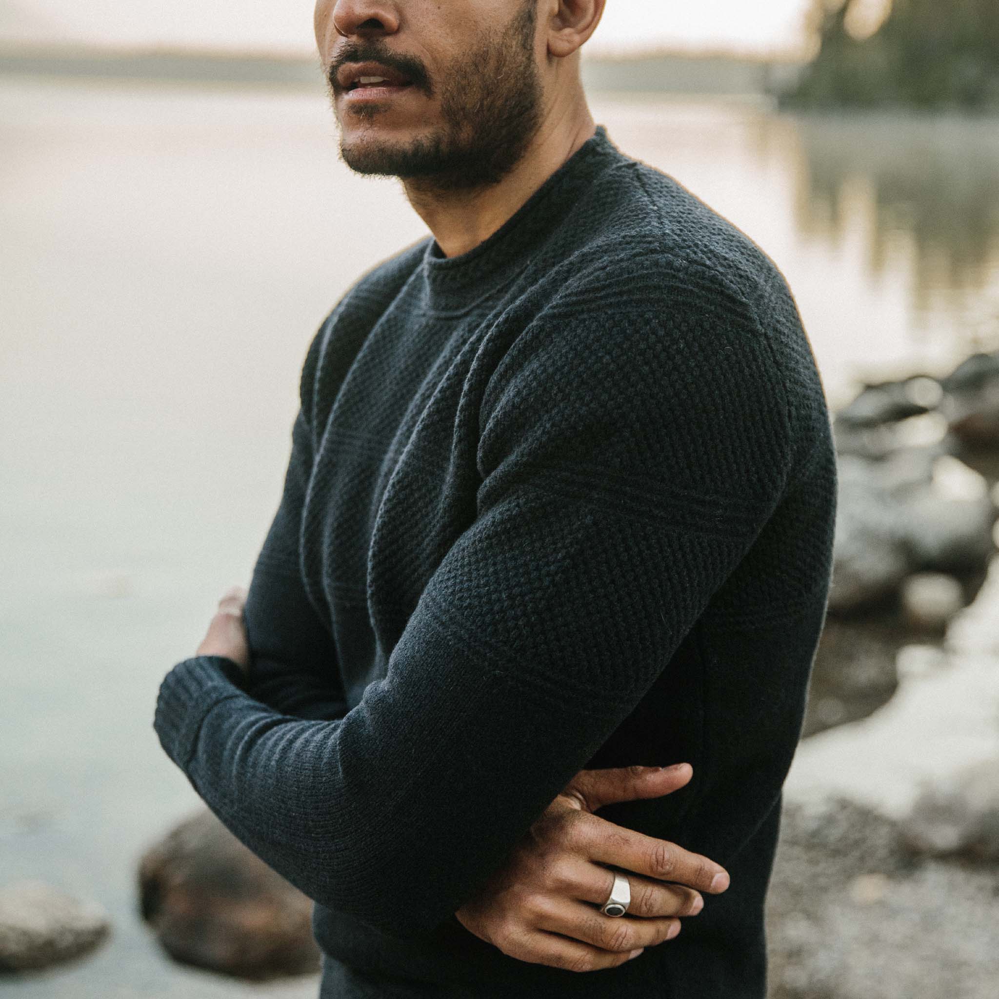 The Ventana Sweater in Navy - Image 3