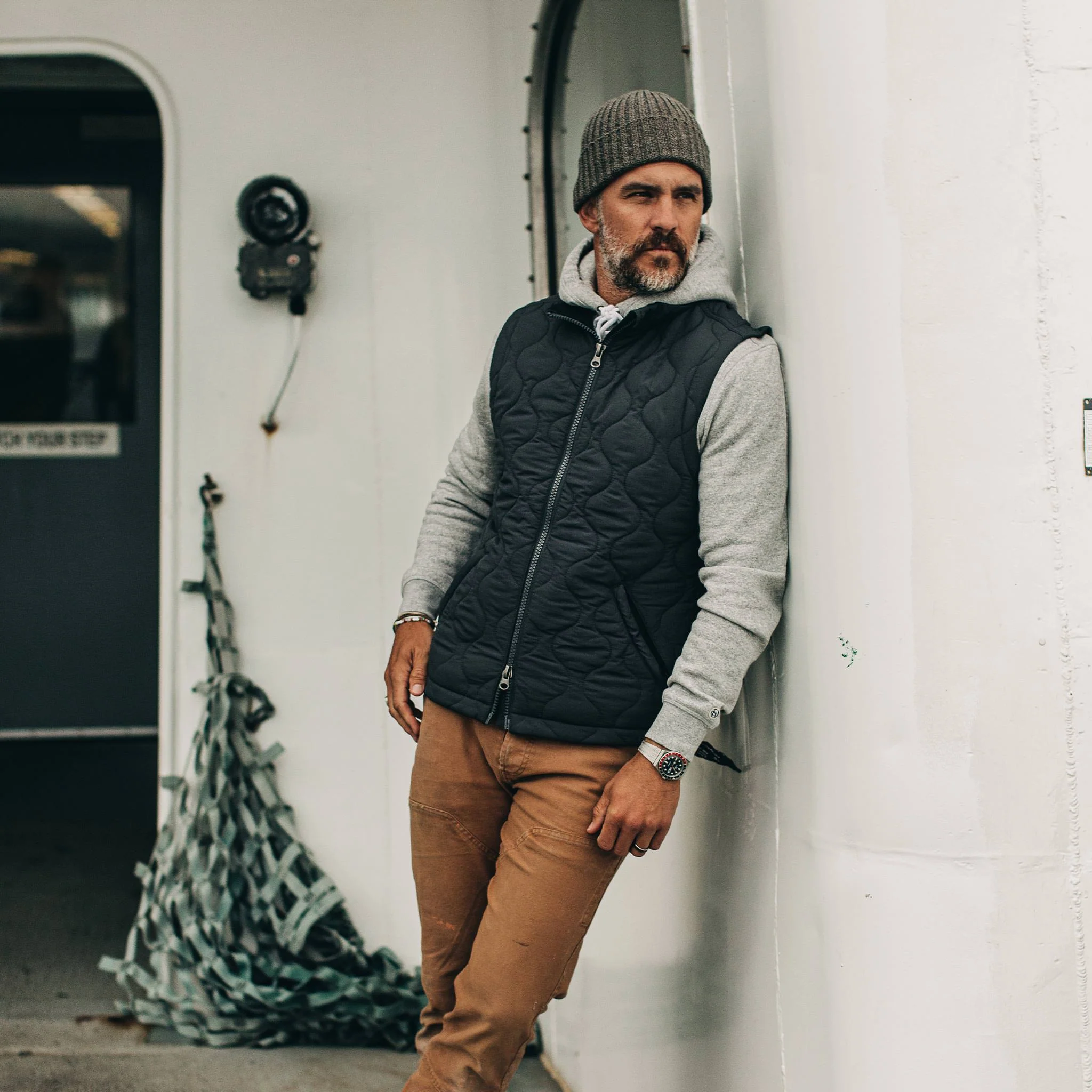 The Vertical Vest in Charcoal - Image 2