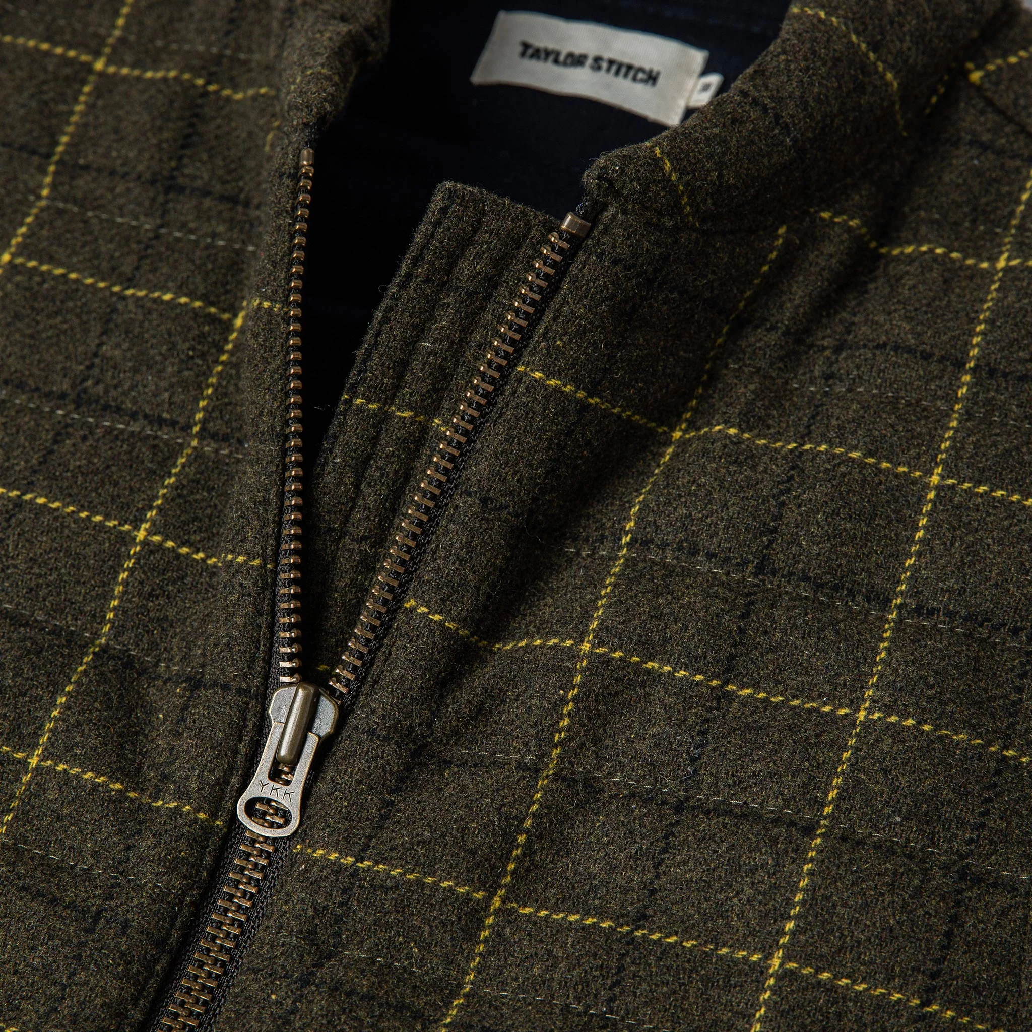 The Vertical Vest in Olive Plaid Wool - Image 7