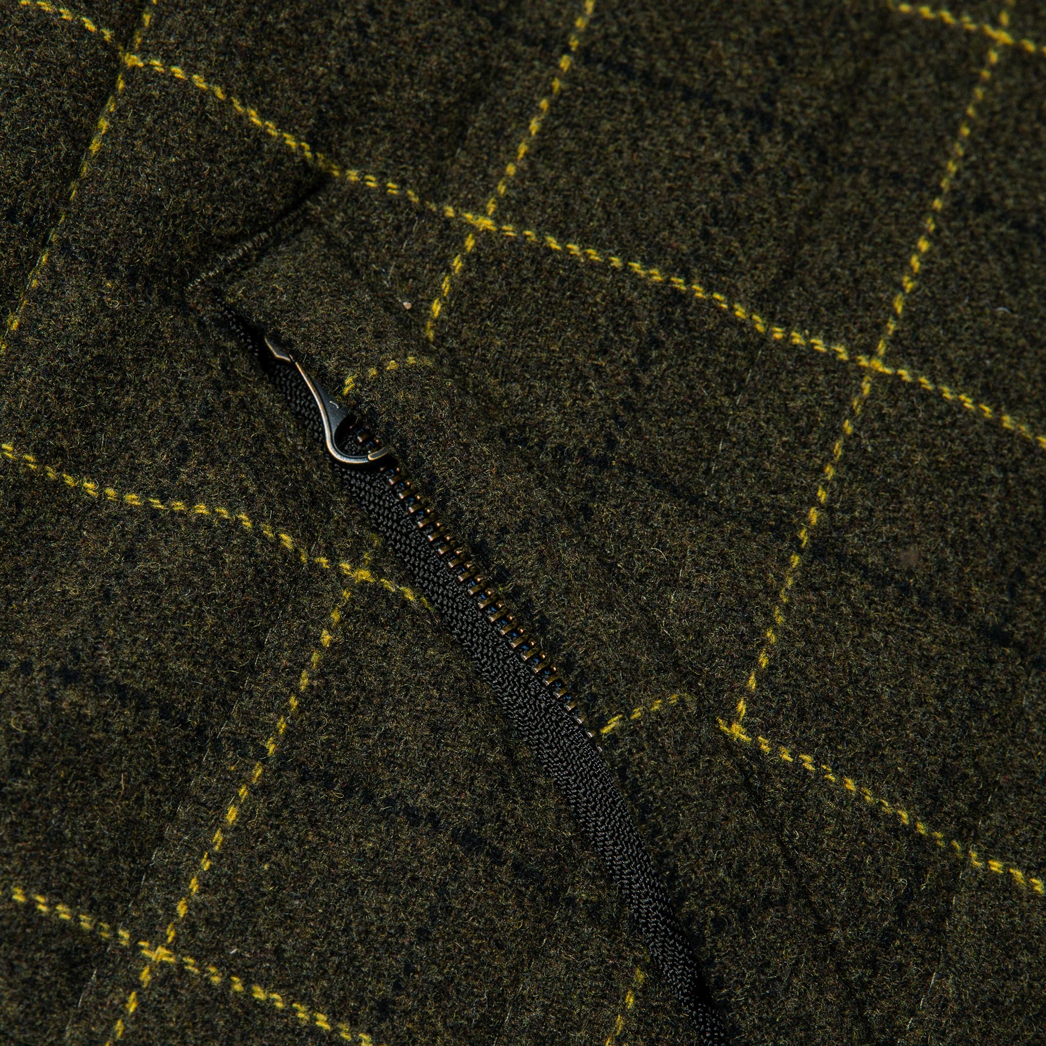 The Vertical Vest in Olive Plaid Wool - Image 8