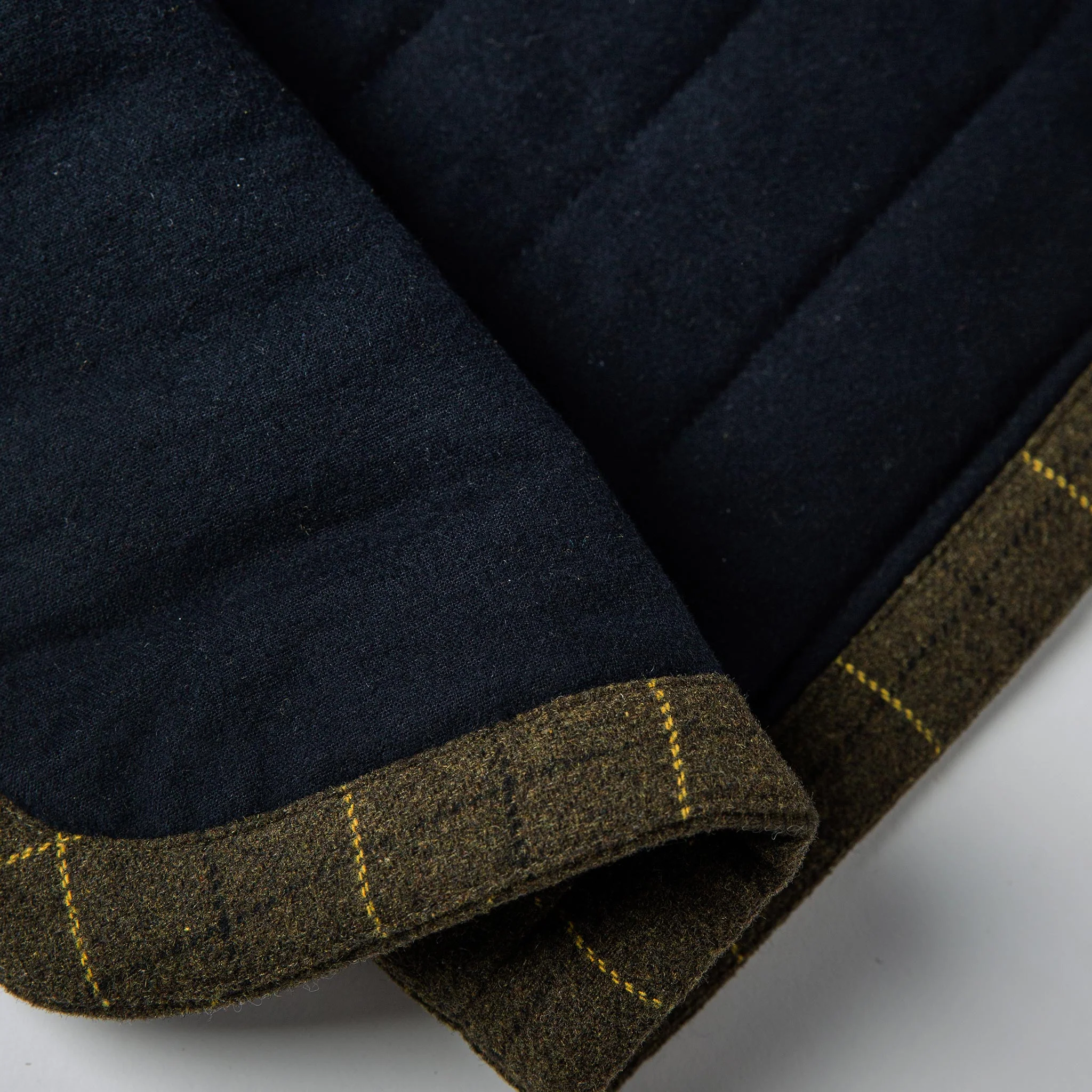 The Vertical Vest in Olive Plaid Wool - Image 9