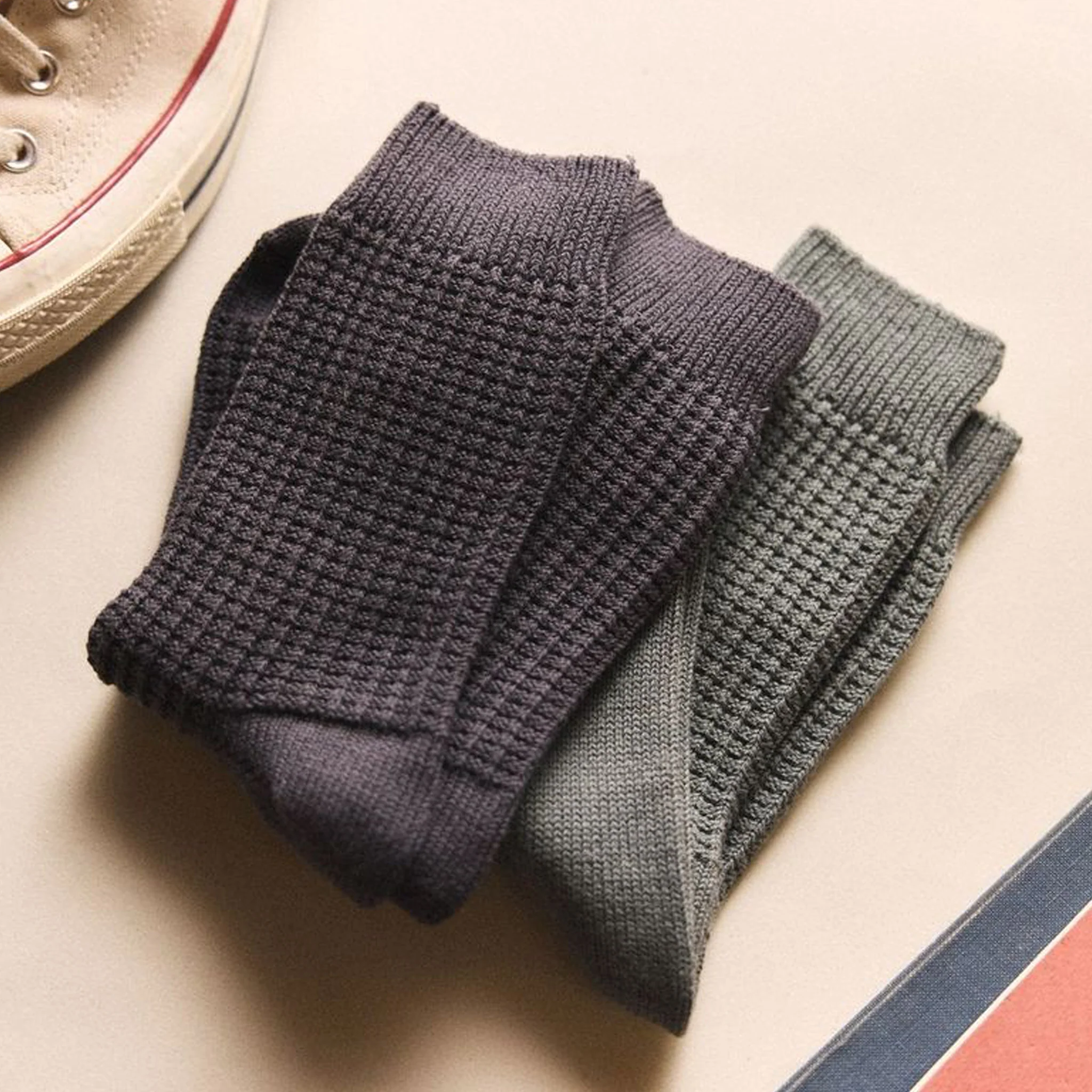 The Waffle Sock in Asphalt - Image 3