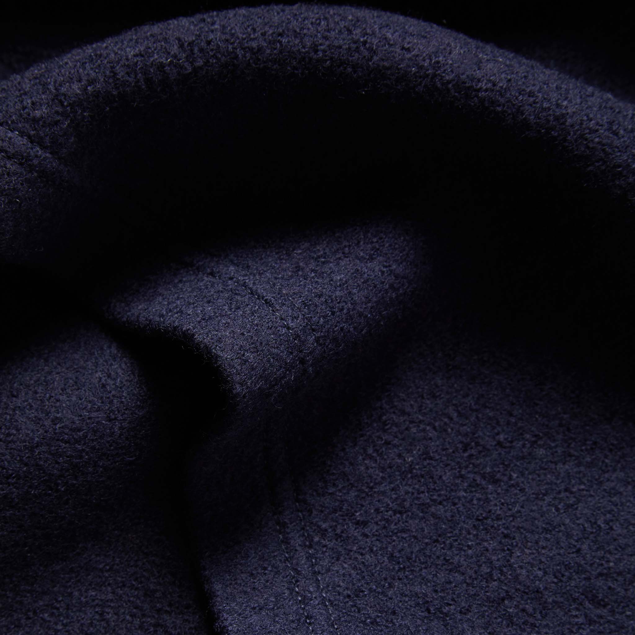 The Weekend Crewneck in Navy Boiled Wool - Image 7