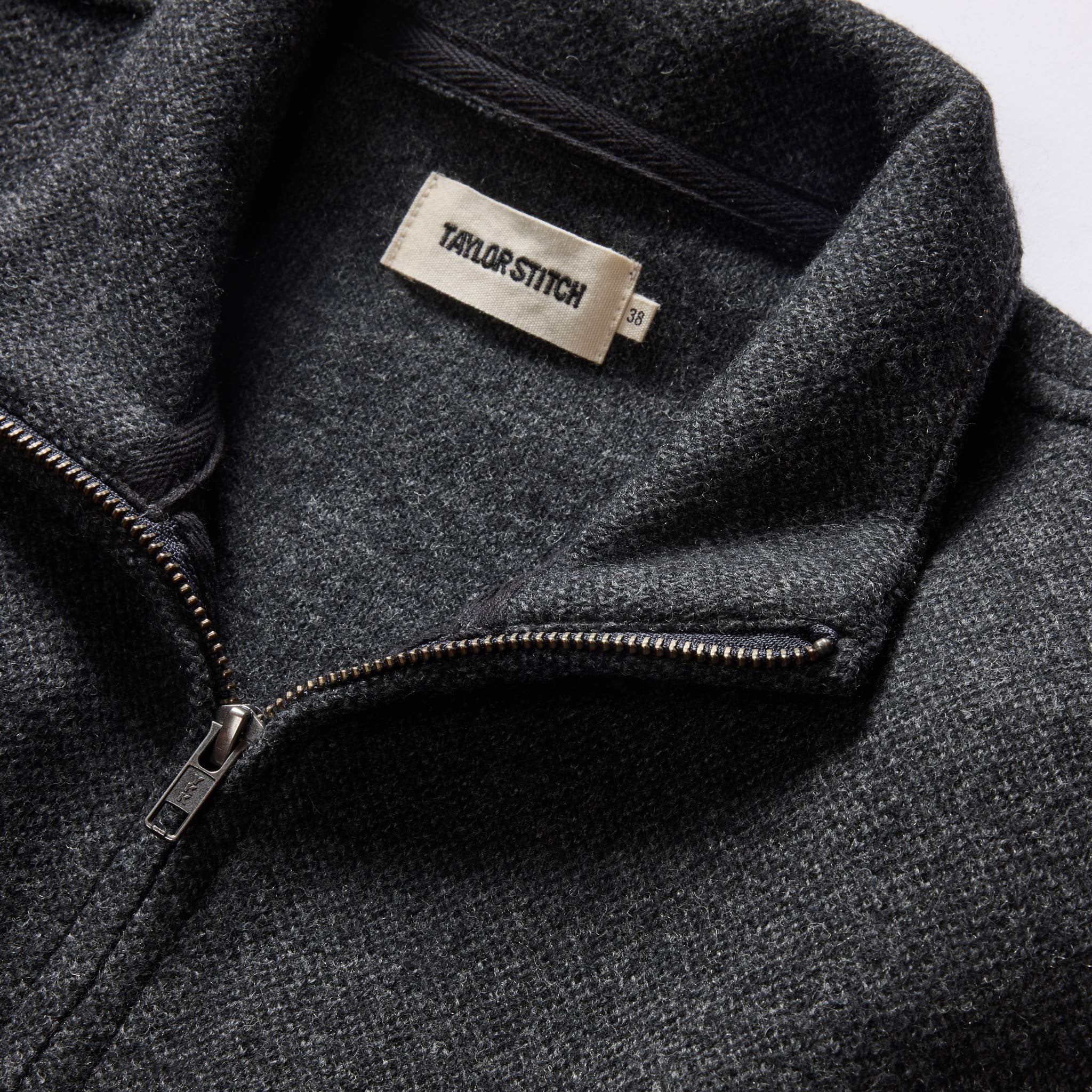 The Weekend Jacket in Charcoal Birdseye Wool - Image 5