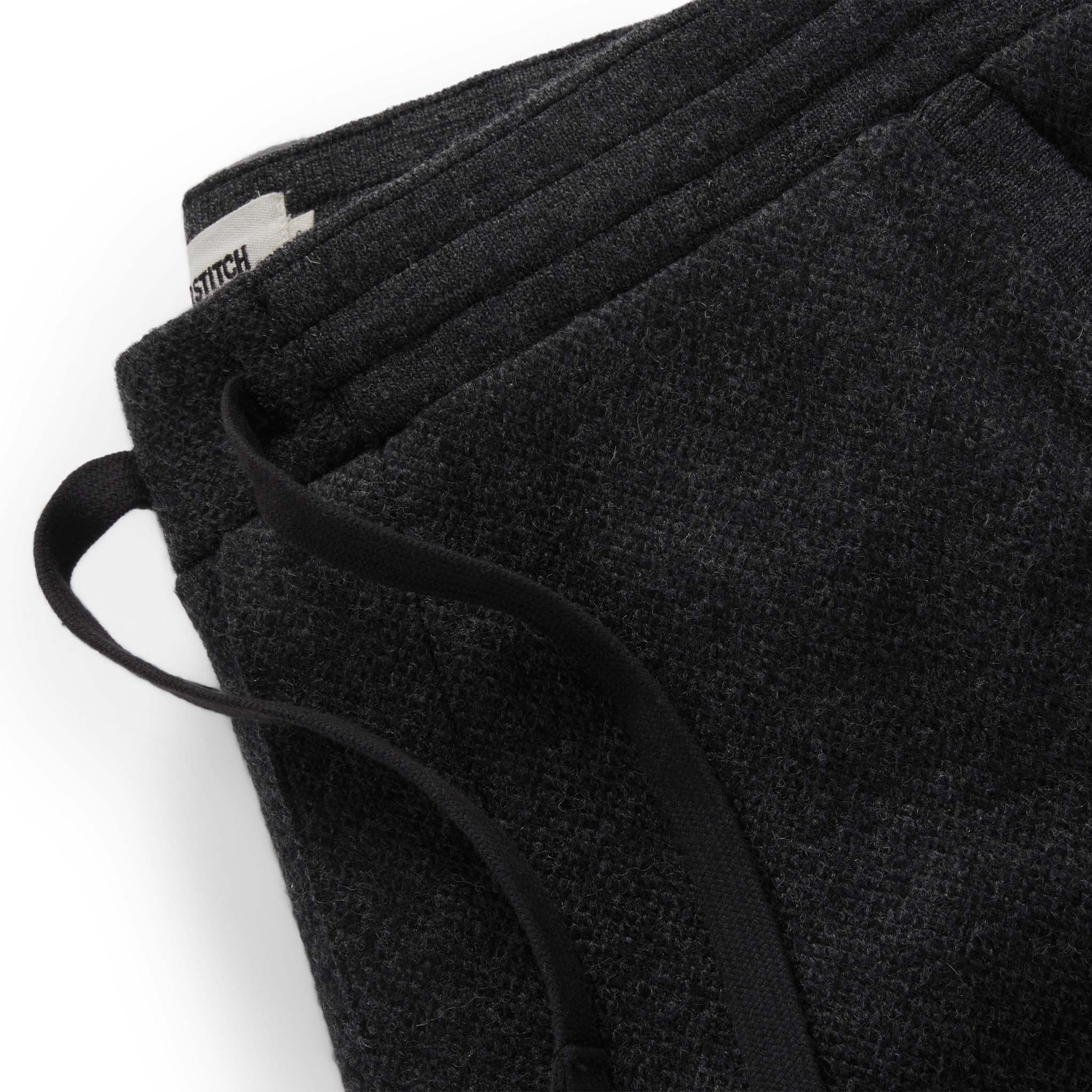 The Weekend Pant in Charcoal Herringbone Wool - Image 5