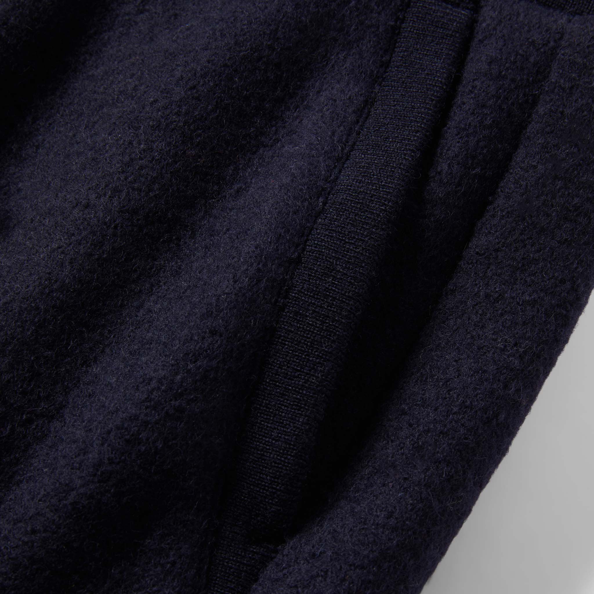 The Weekend Pant in Navy Boiled Wool - Image 7
