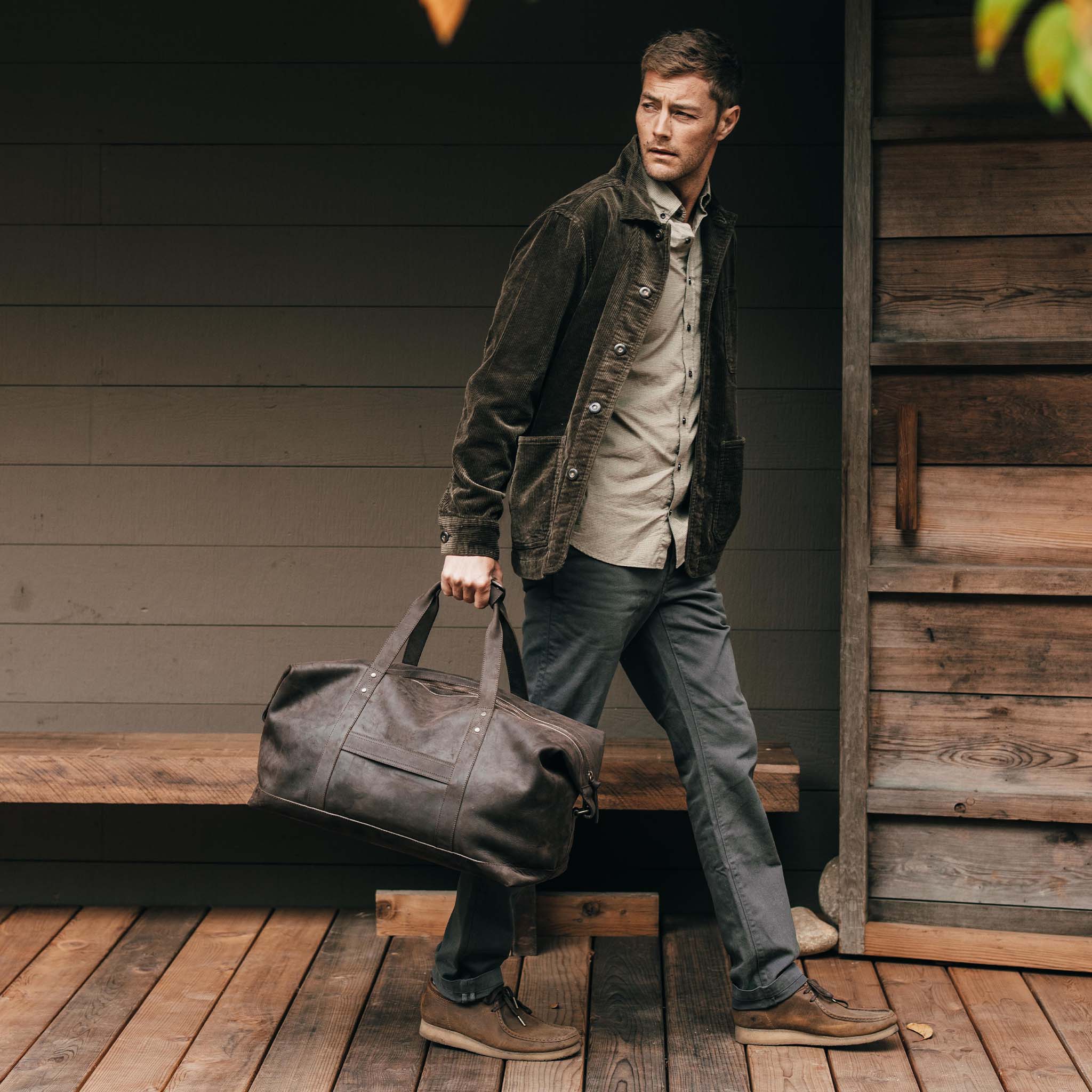 The Weekender Duffle Bag in Espresso - Image 2