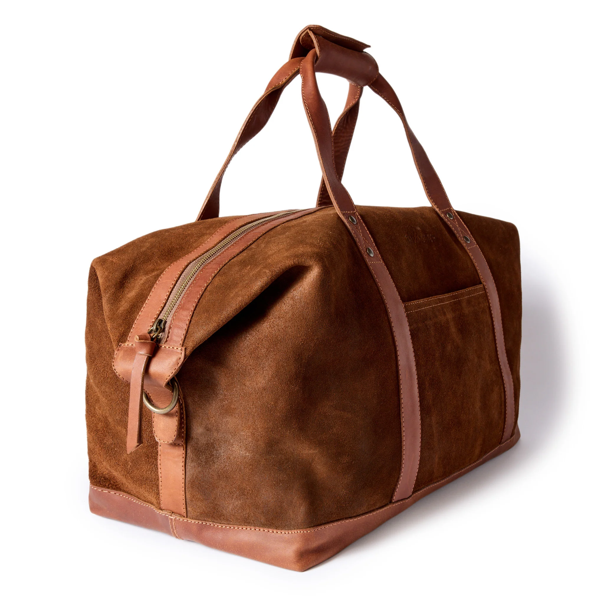 The Weekender Duffle in Chocolate Roughout - Image 5
