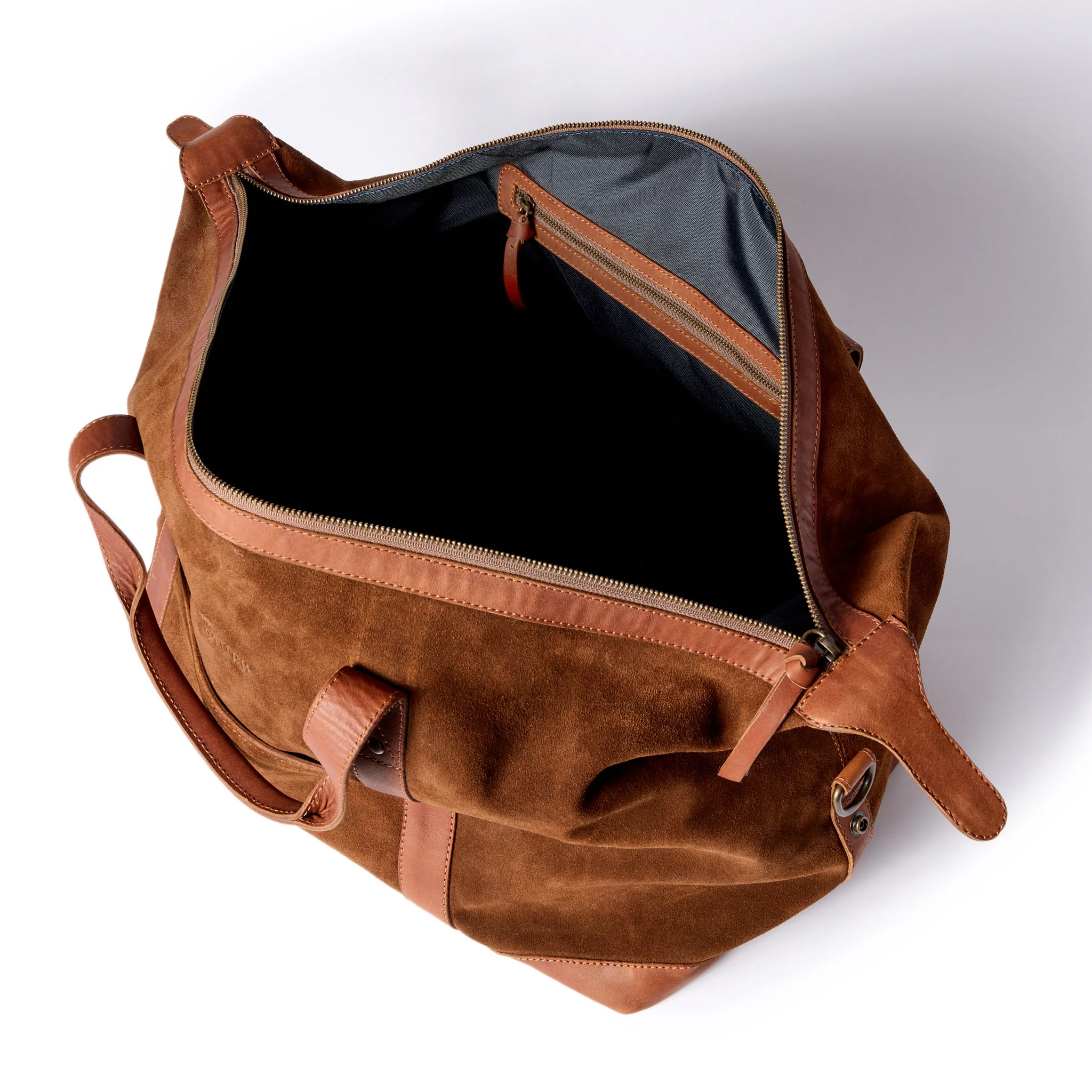 The Weekender Duffle in Chocolate Roughout - Image 6