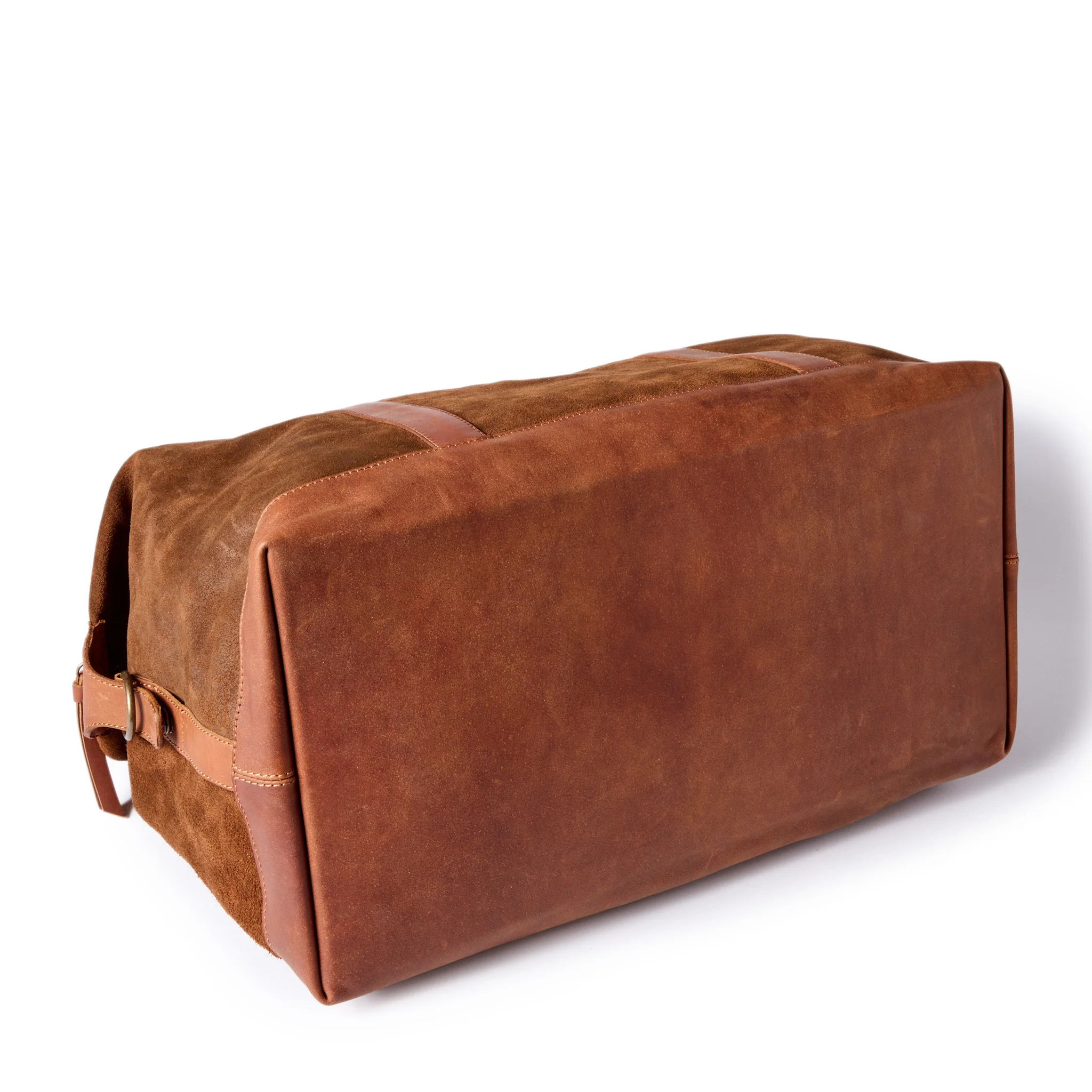 The Weekender Duffle in Chocolate Roughout - Image 8