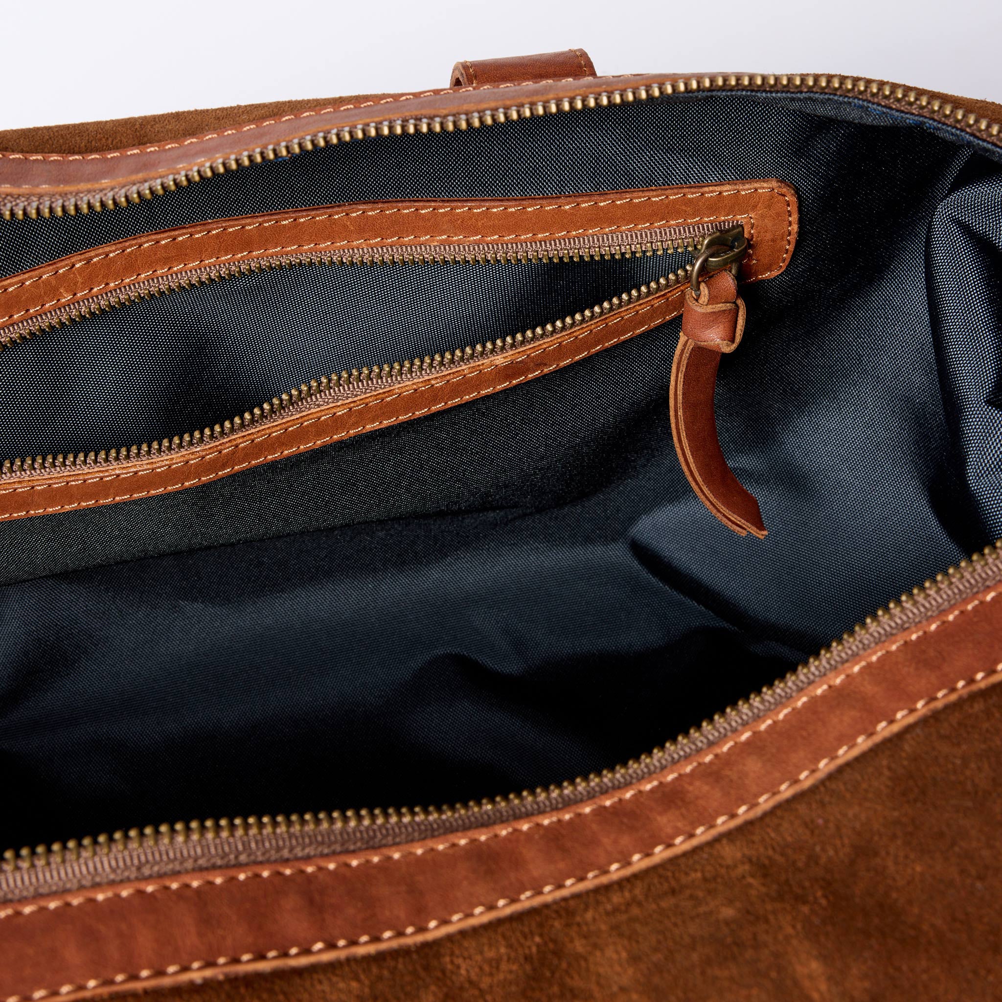 The Weekender Duffle in Chocolate Roughout - Image 9